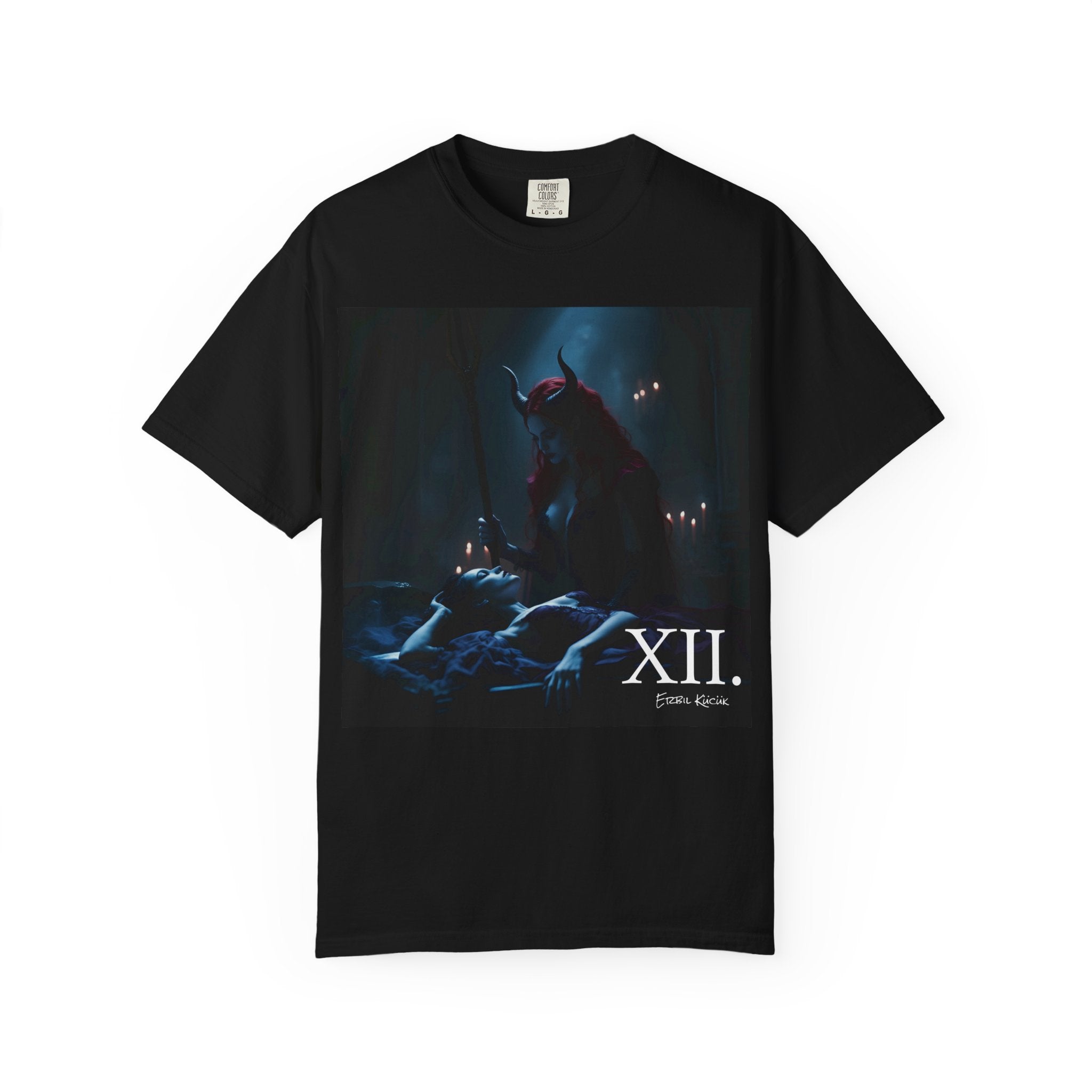 Album Merch XII - femme Demon Graphic T-Shirt — Dark Gothic Art