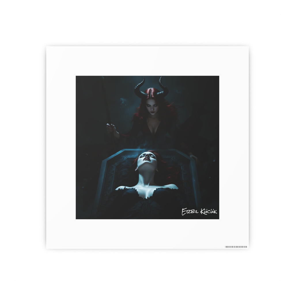 Dark Fantasy Photo Art Poster — 'Ritual of the Night' Gothic Wall Print
