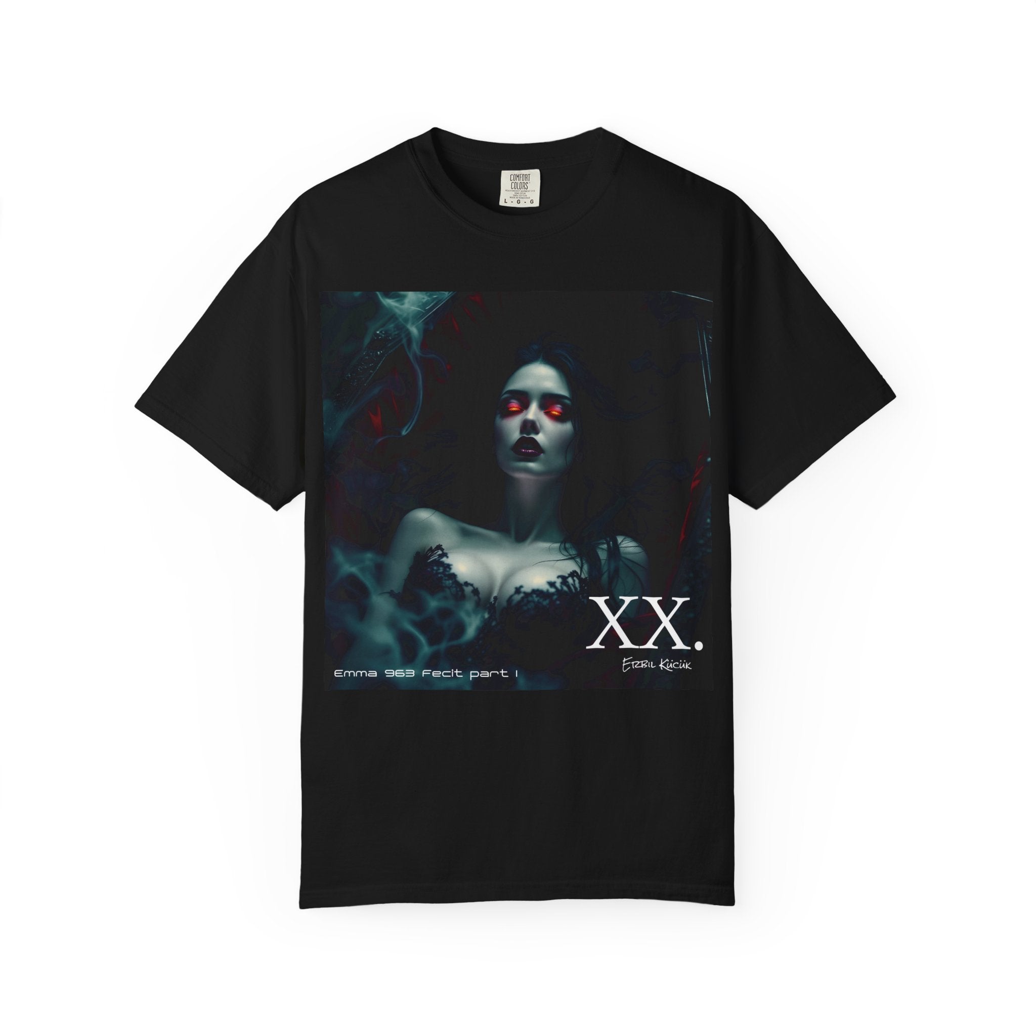 Gothic Night Portrait T‑Shirt — Album No. XX. Dark Aesthetic Merch
