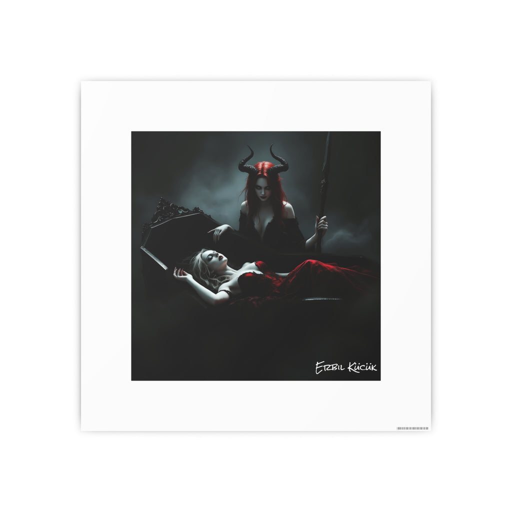 Dark Gothic Art Photo Print — 'Eternal Requiem' Paper Poster