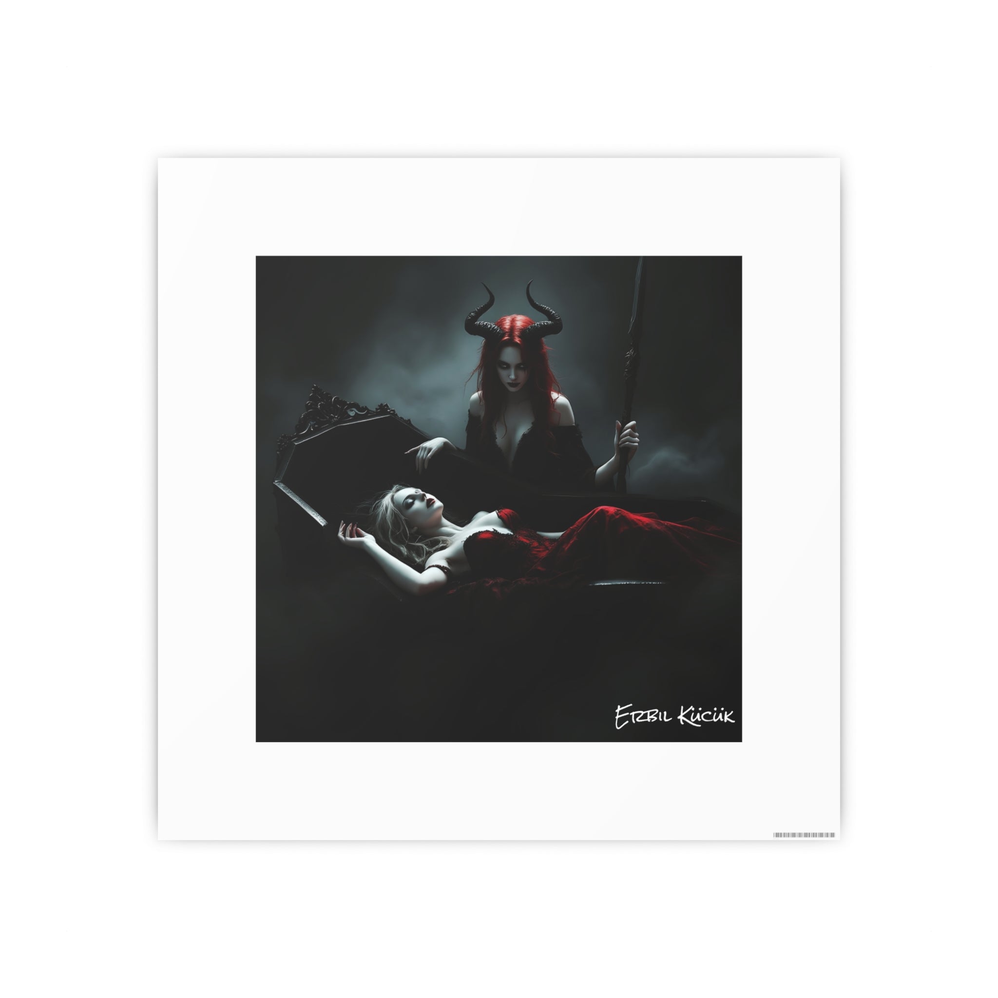 Dark Gothic Art Photo Print — 'Eternal Requiem' Paper Poster