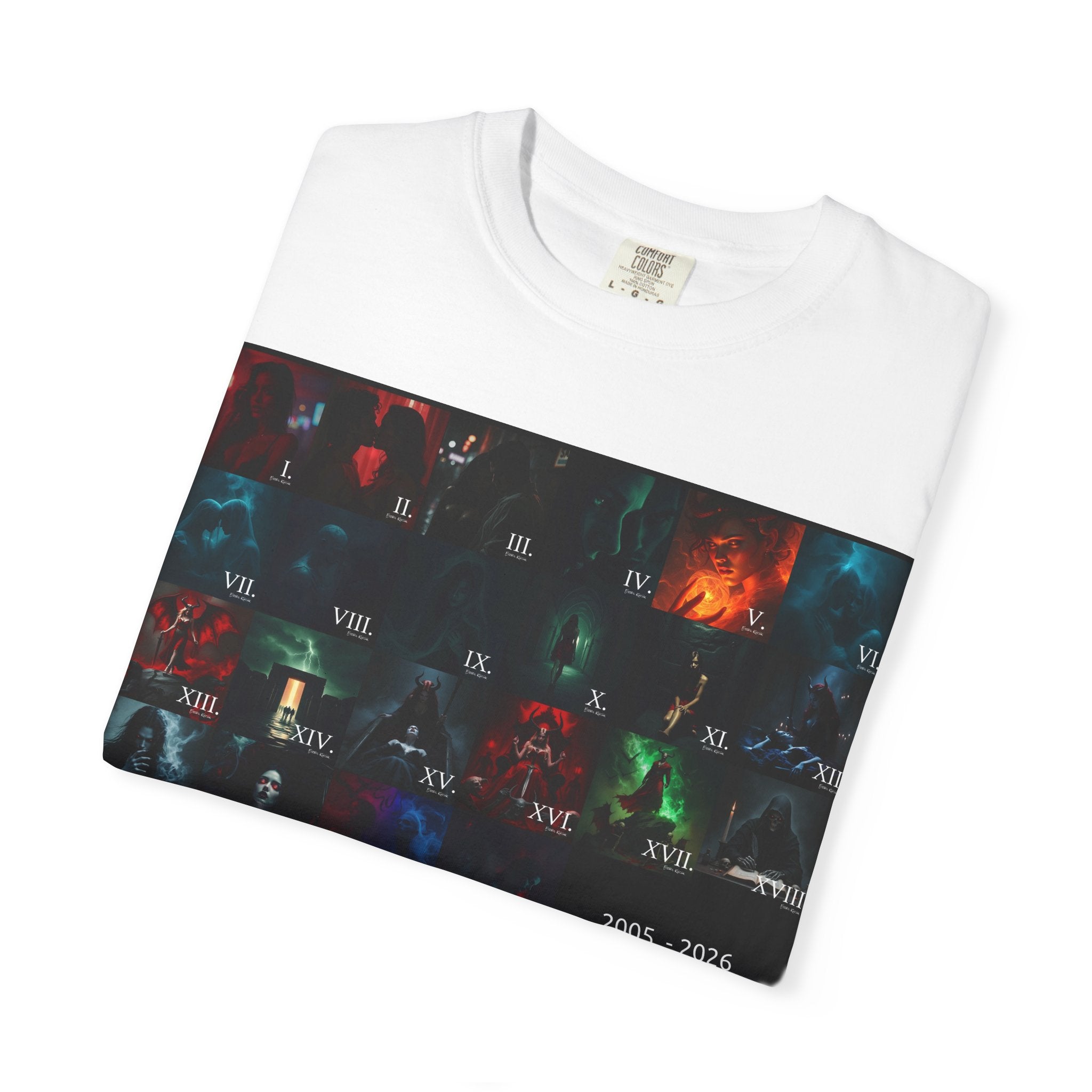 Anniversary Album Merch  T-Shirt — Dark Techno Album Art Collage