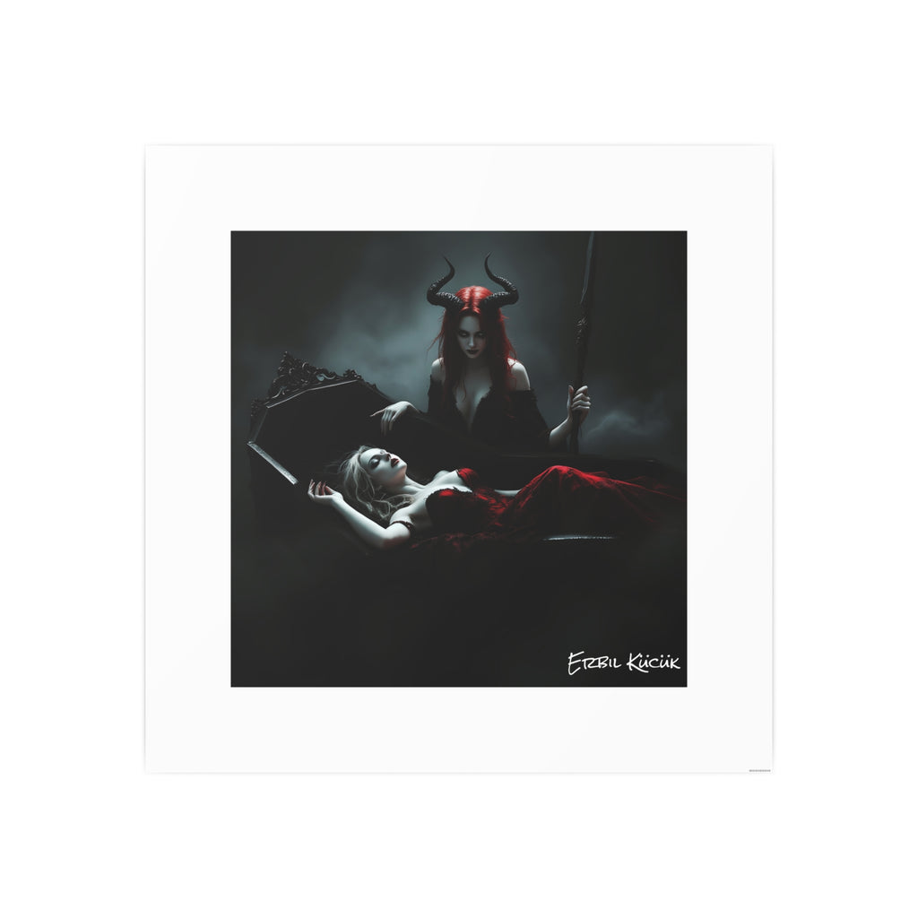 Dark Gothic Art Photo Print — 'Eternal Requiem' Paper Poster