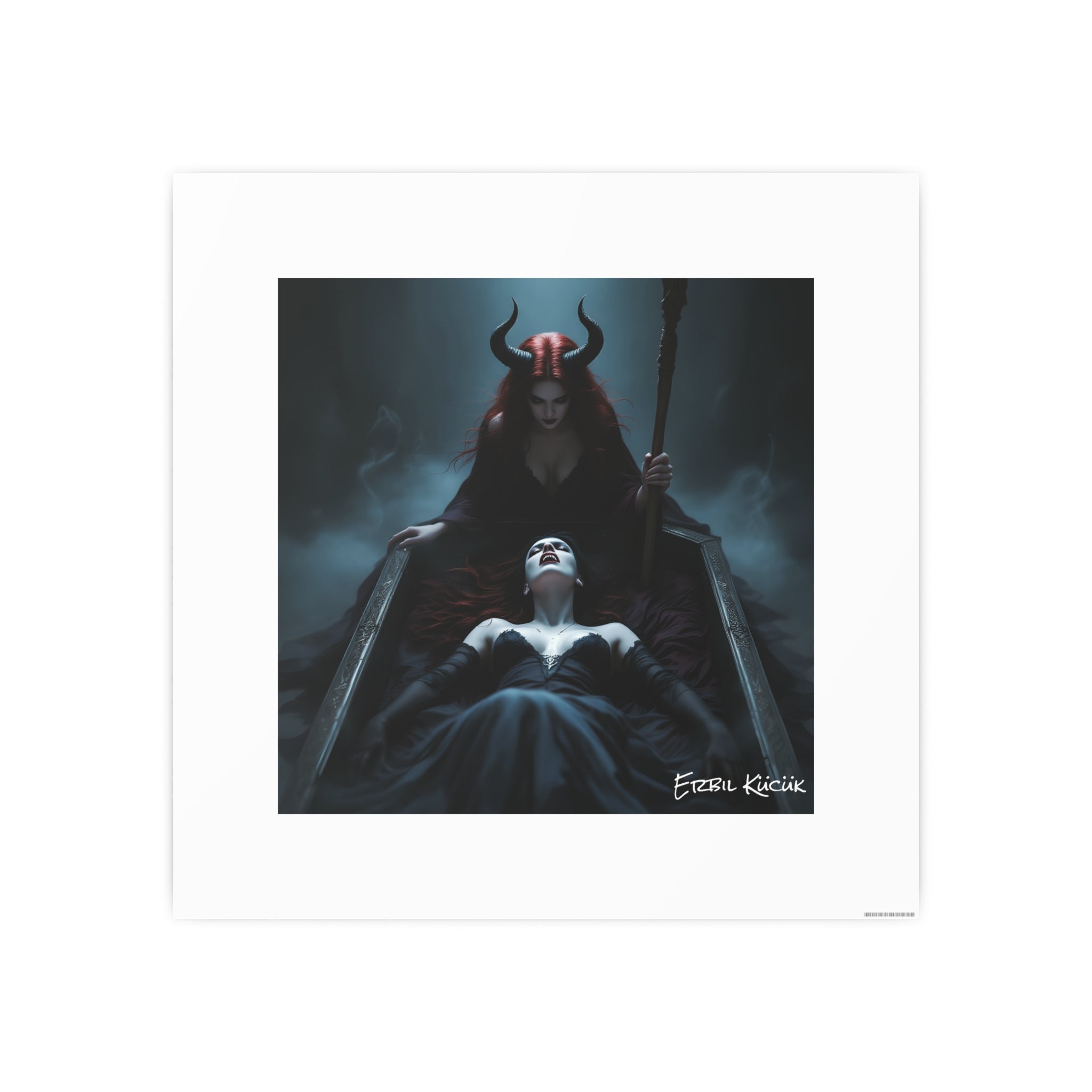 Dark Fantasy Art Poster — Queen of Shadows Photo Print