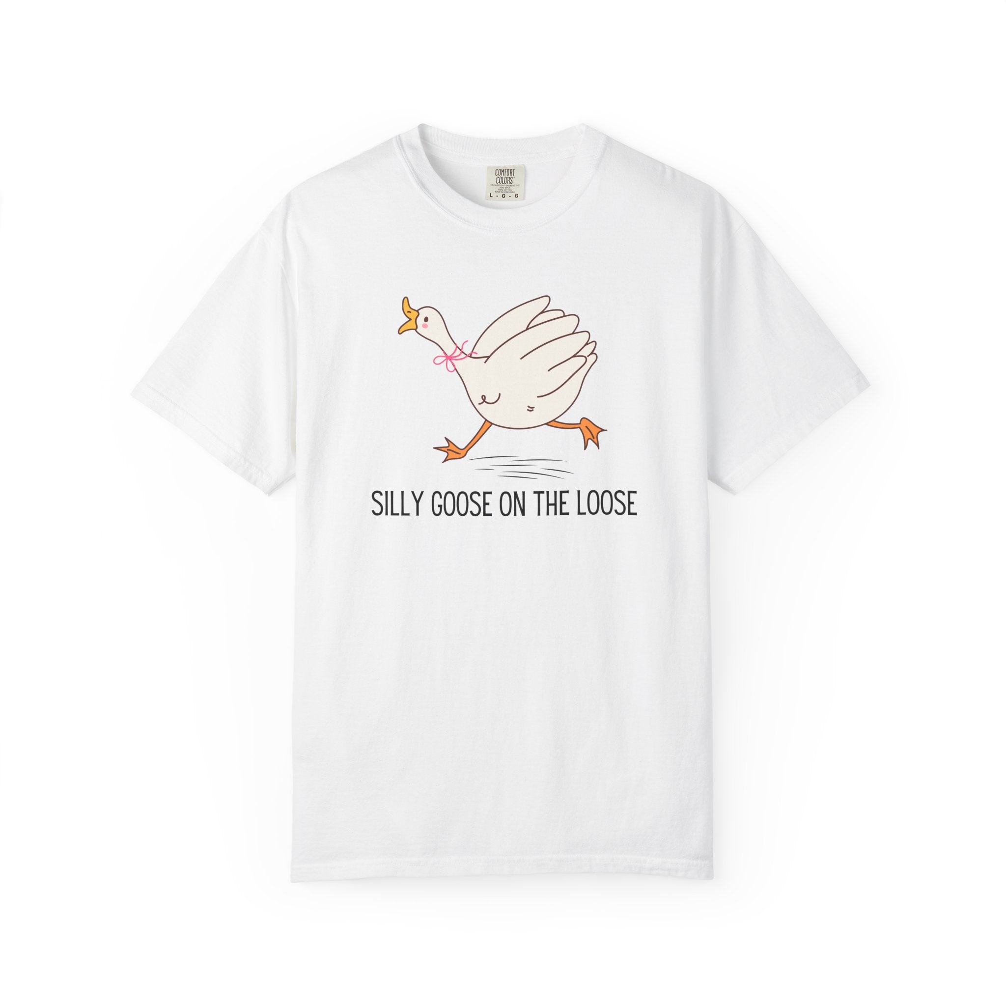 Silly Goose Tee — "Silly Goose on the Loose" Cute Cartoon Graphic T-Shirt