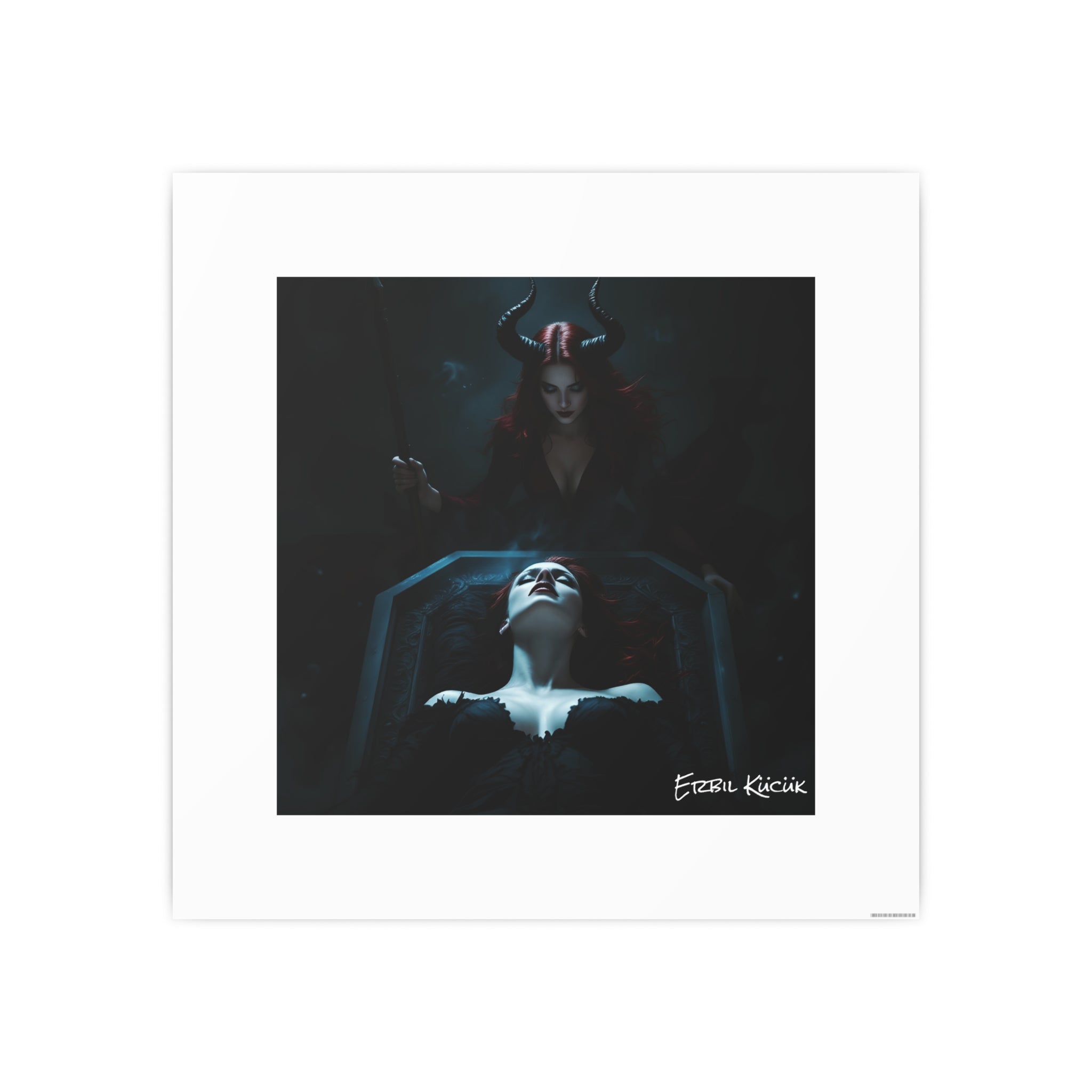 Dark Fantasy Photo Art Poster — 'Ritual of the Night' Gothic Wall Print