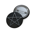 Pin Button — Black Pentagram Enamel Pin Button