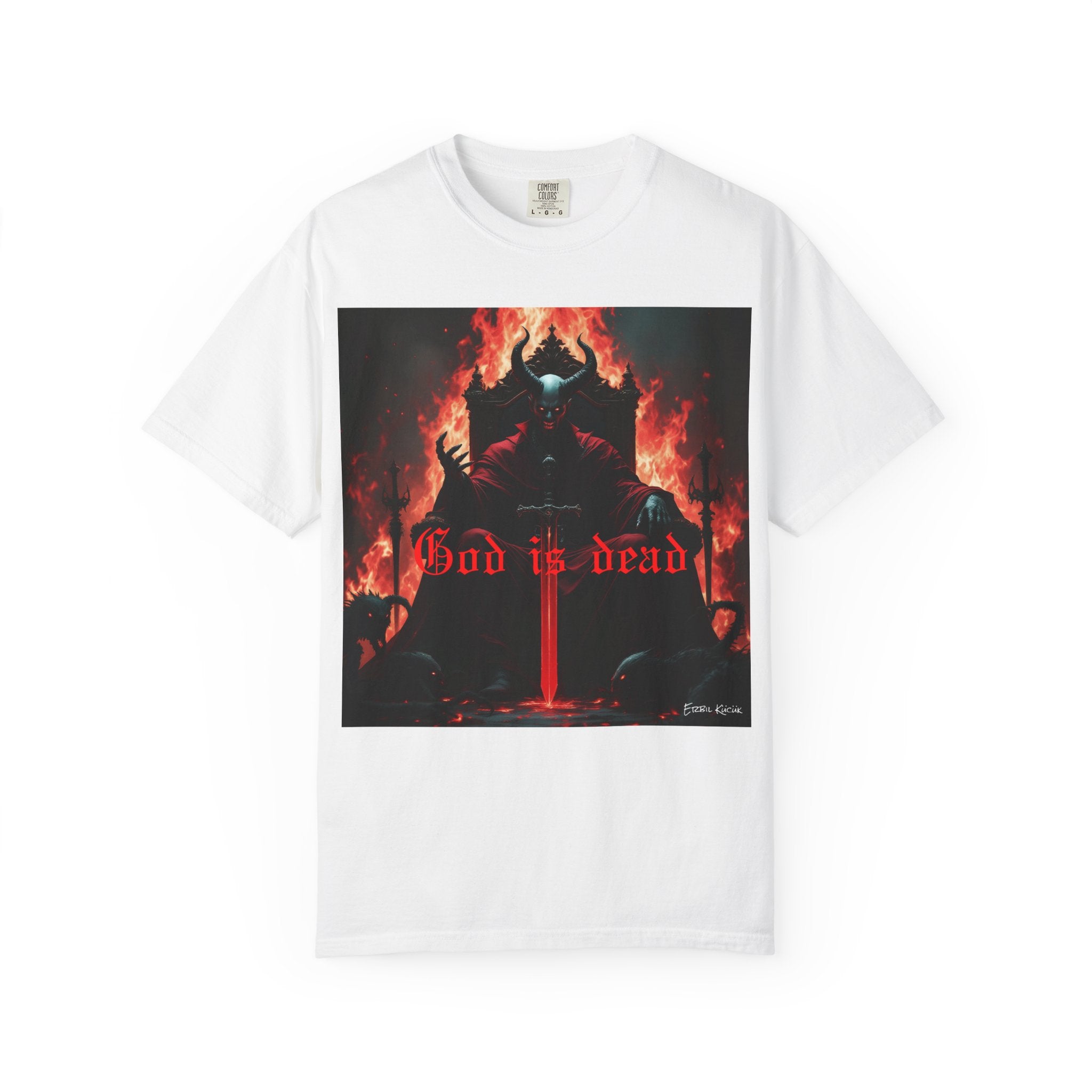 God Is Dead T-Shirt — Dark Fantasy Demon Graphic Tee