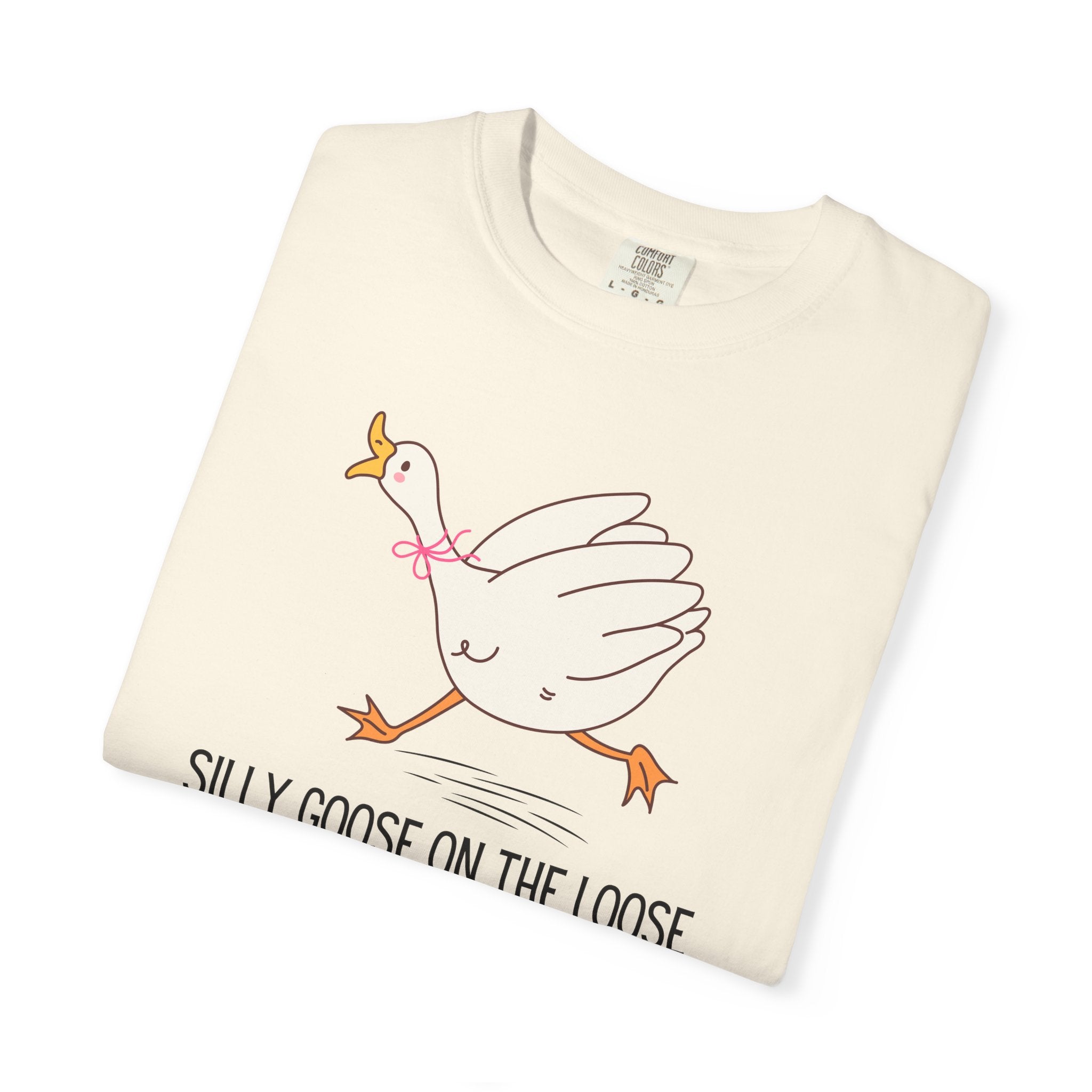 Silly Goose Tee — "Silly Goose on the Loose" Cute Cartoon Graphic T-Shirt