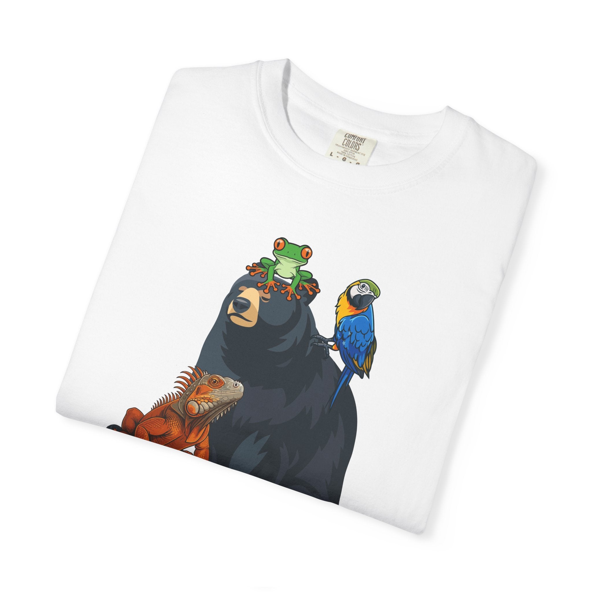 Bear and Reptiles Animal Crew T-Shirt