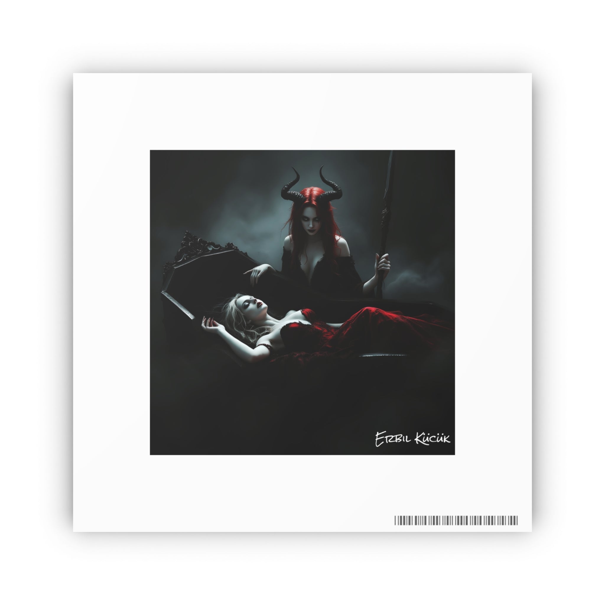 Dark Gothic Art Photo Print — 'Eternal Requiem' Paper Poster