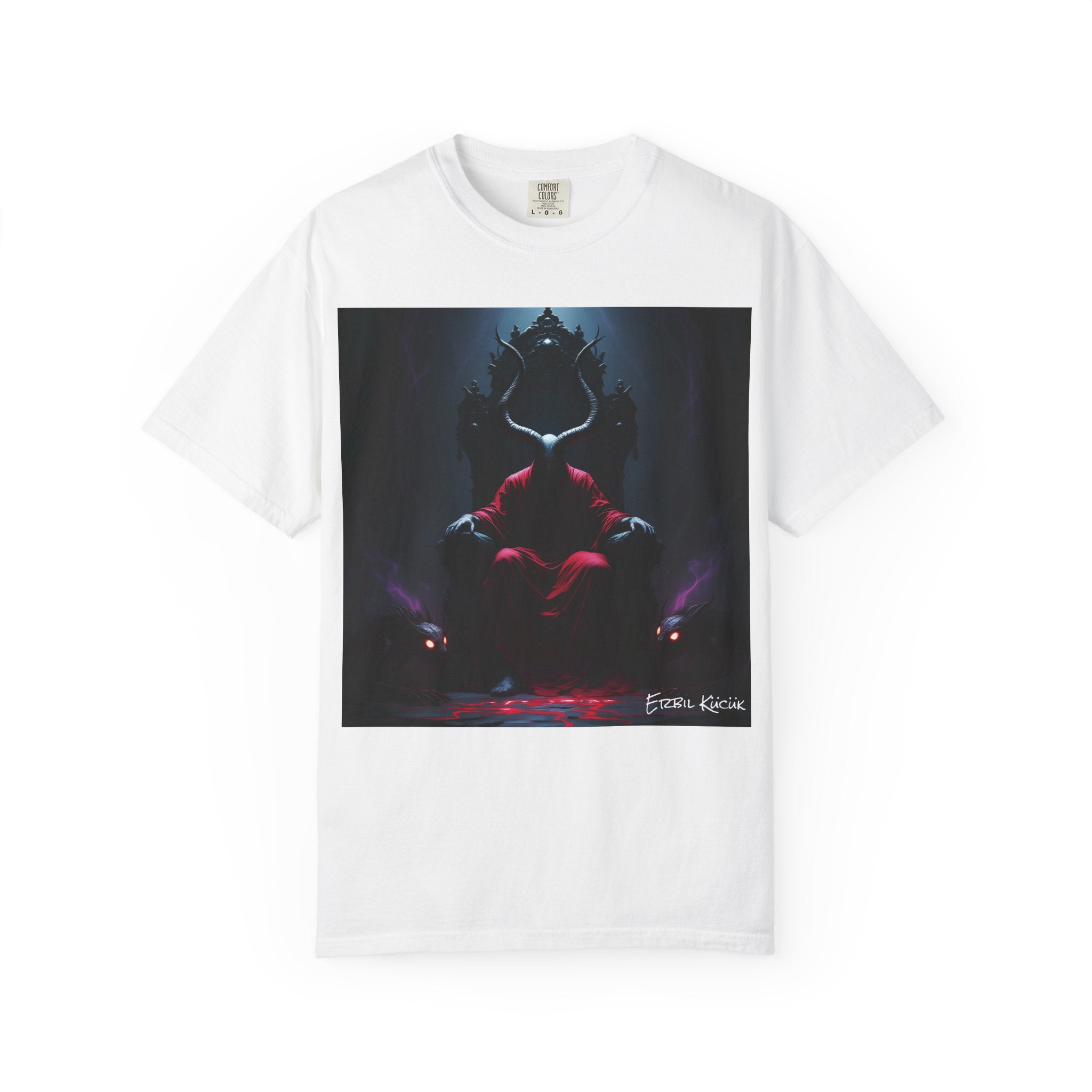 Dark Throne Graphic T-Shirt — Demon King Illustration