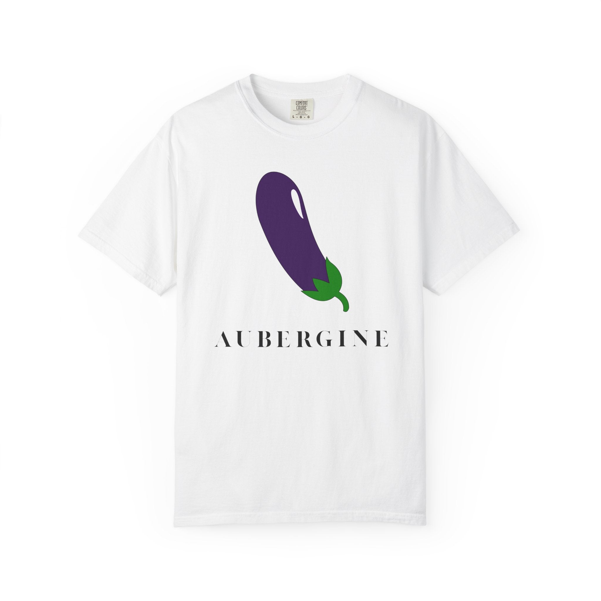 Aubergine Graphic T-shirt — Minimal Eggplant Design