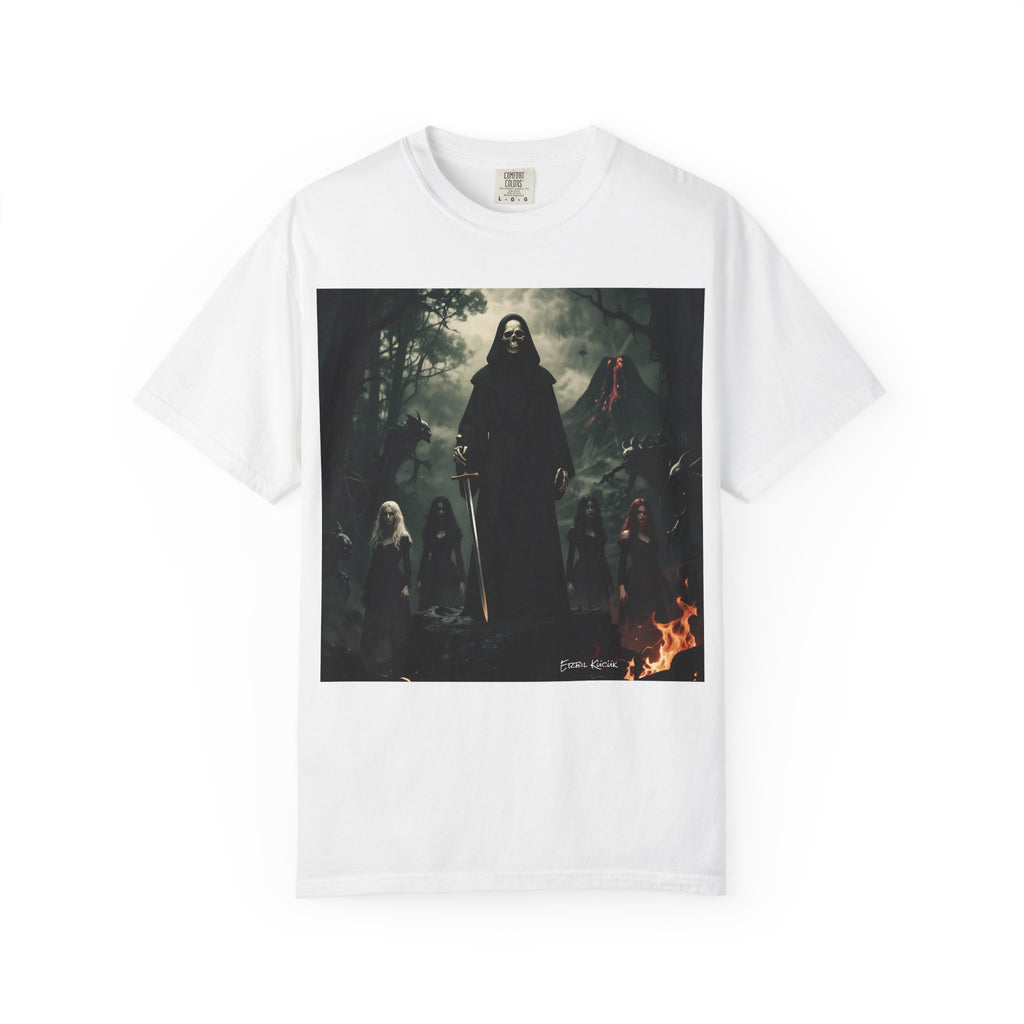 Gothic Coven T-Shirt — Dark Forest Witch Ritual Design