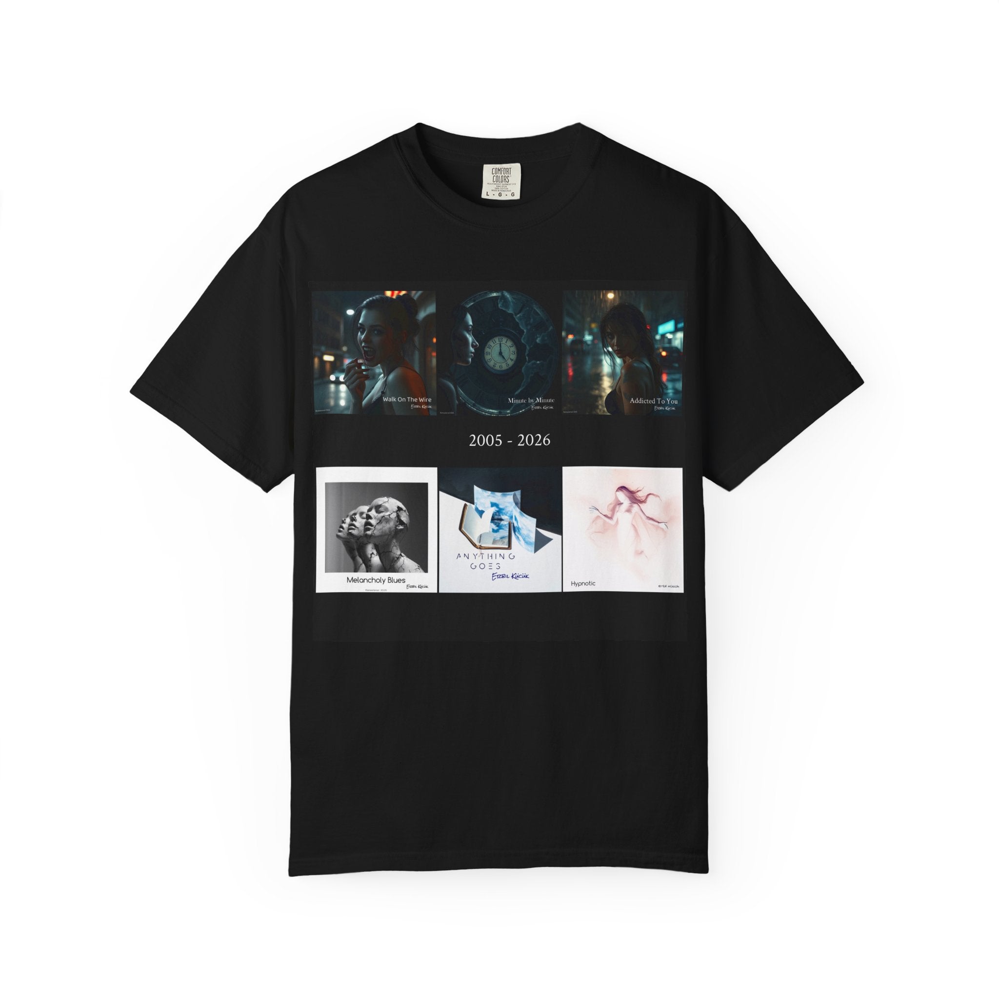 Band Tribute T‑Shirt — 2005–2026 Album Collage Graphic Tee