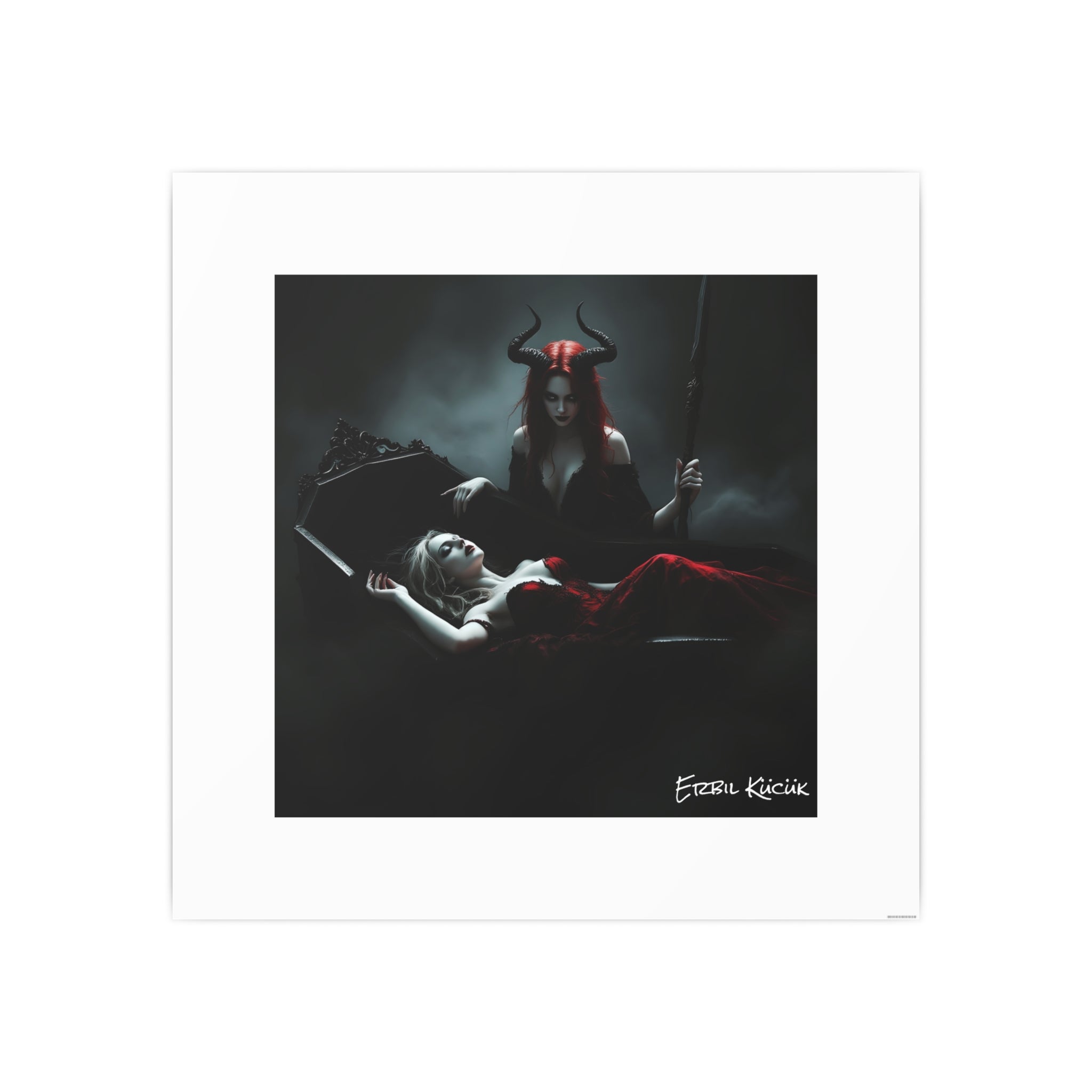 Dark Gothic Art Photo Print — 'Eternal Requiem' Paper Poster