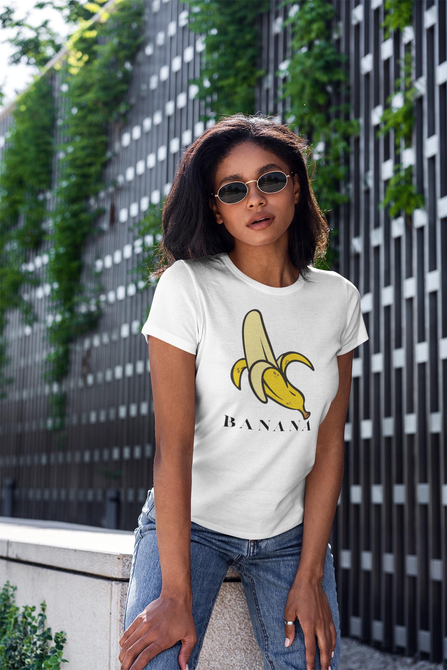 Banana Graphic T-Shirt — Playful Peel Illustration Tee