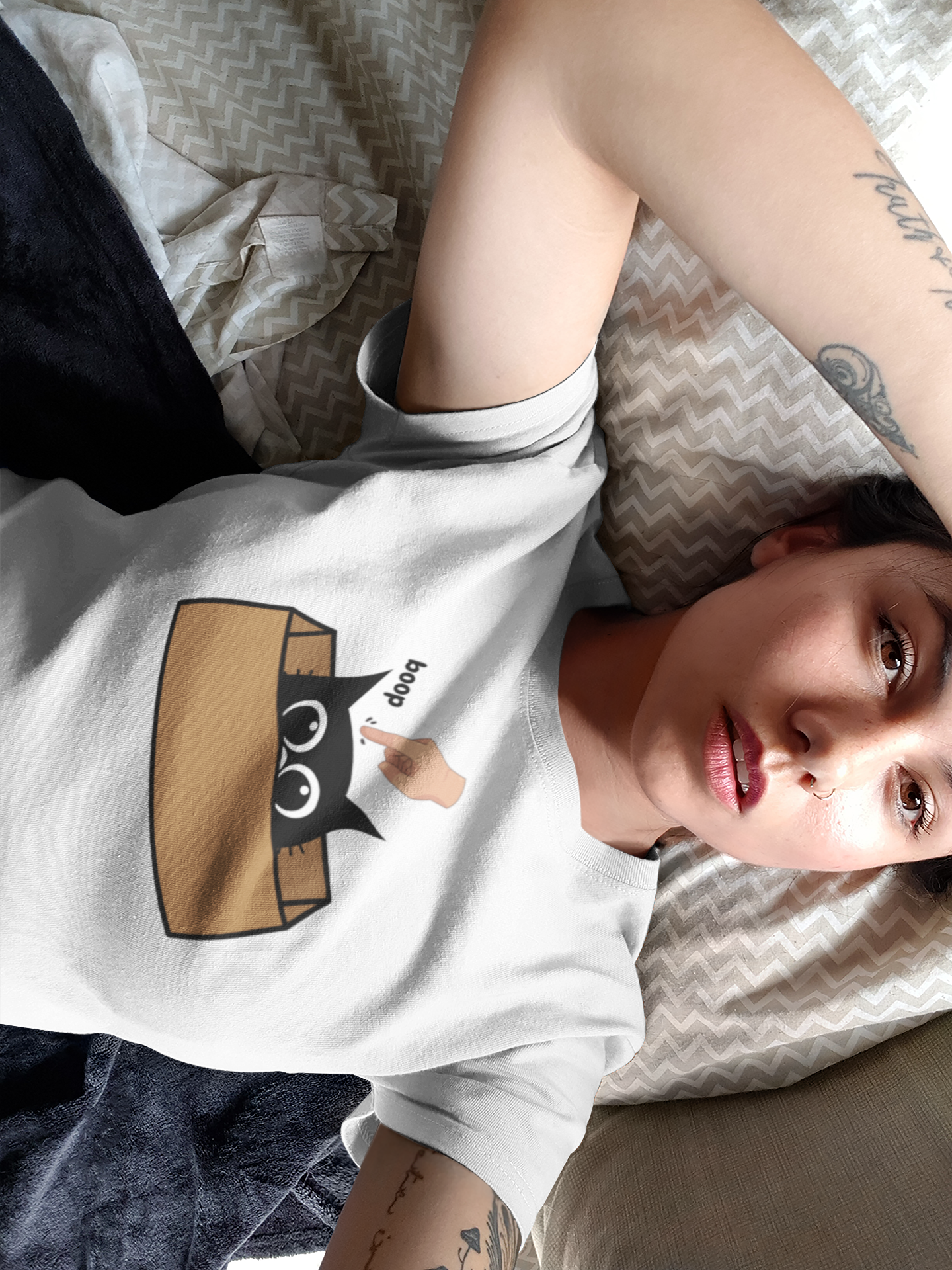 Cat in a Box 'Boop' T-Shirt