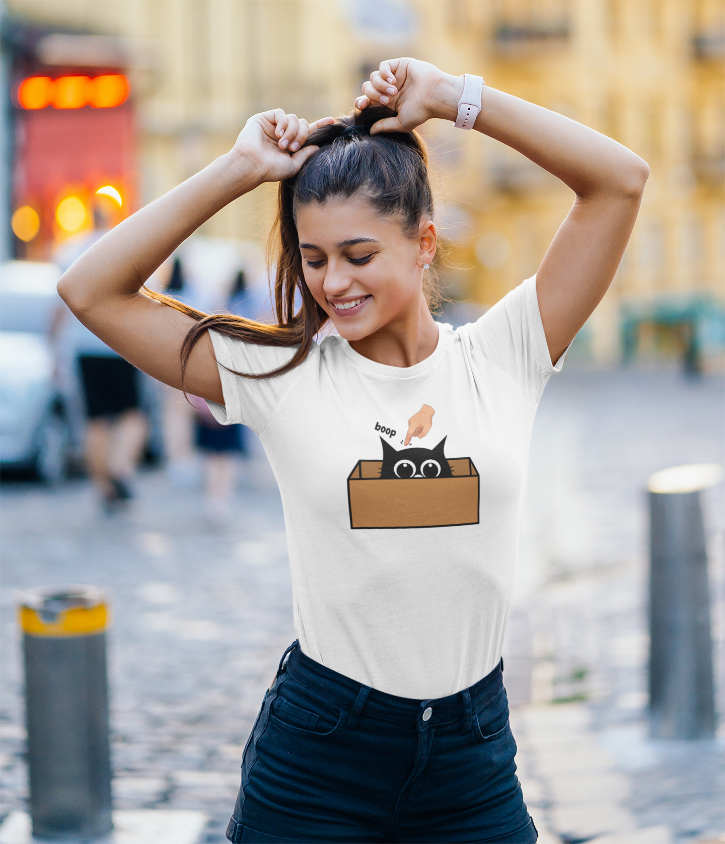 Cat in a Box 'Boop' T-Shirt