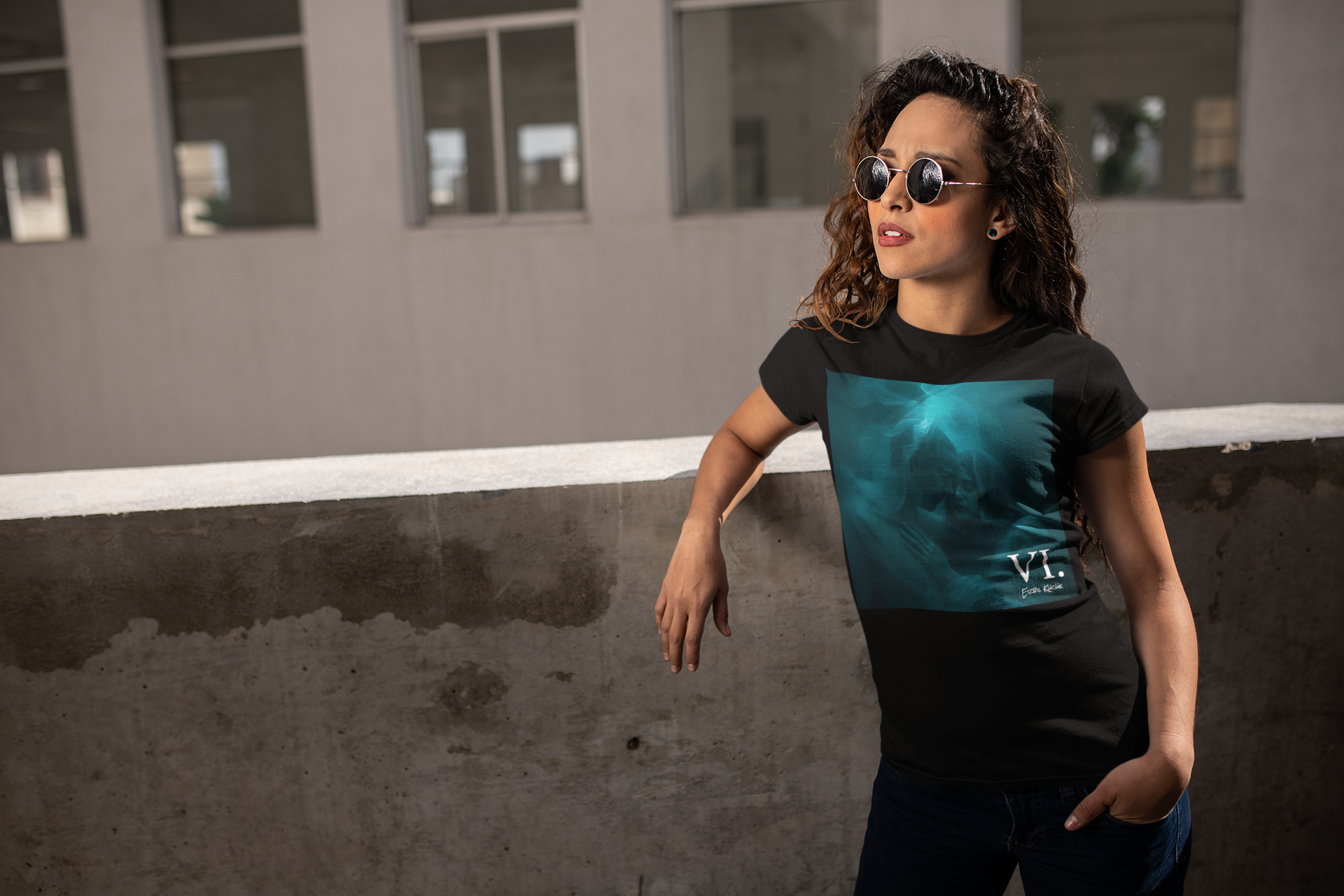 Couple Portrait Graphic T-Shirt — Moody Romantic Tee