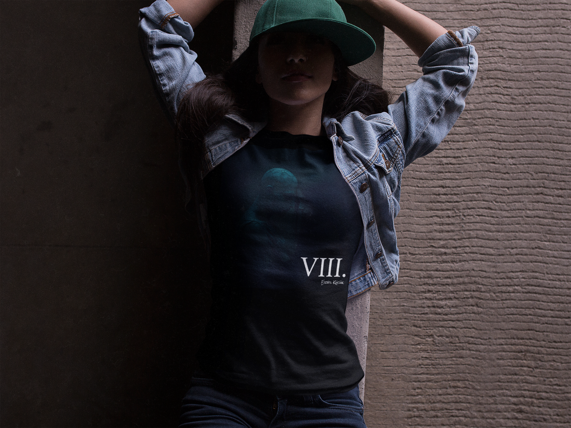 Album Merch VIII T-Shirt — Moody Gothic Portrait