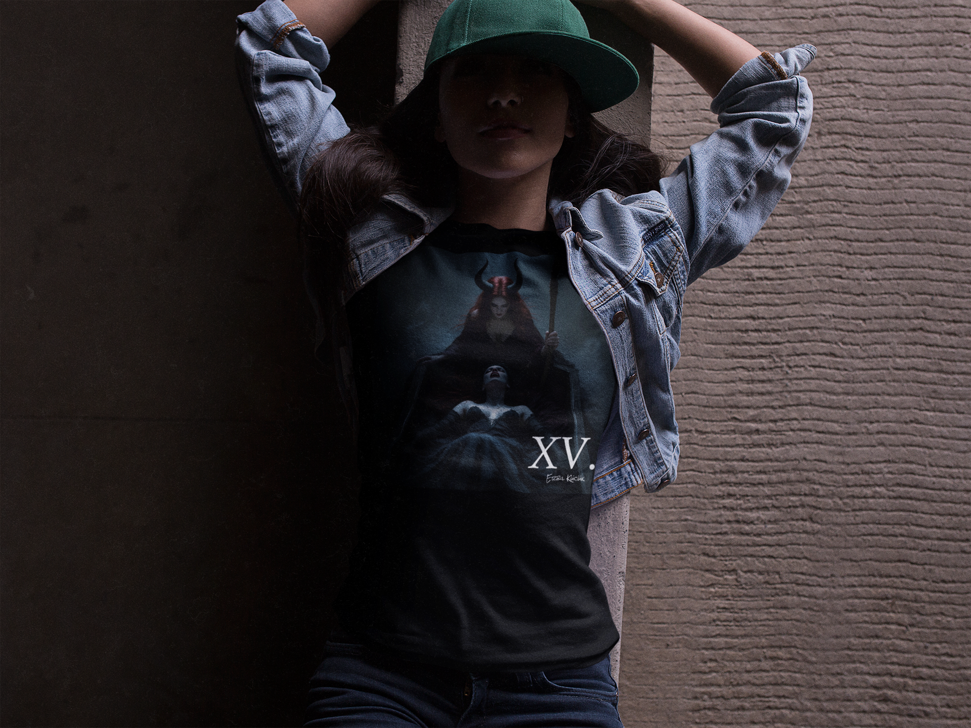 Vampire Death Album Merch XV Graphic T‑Shirt — Dark Gothic Illustration