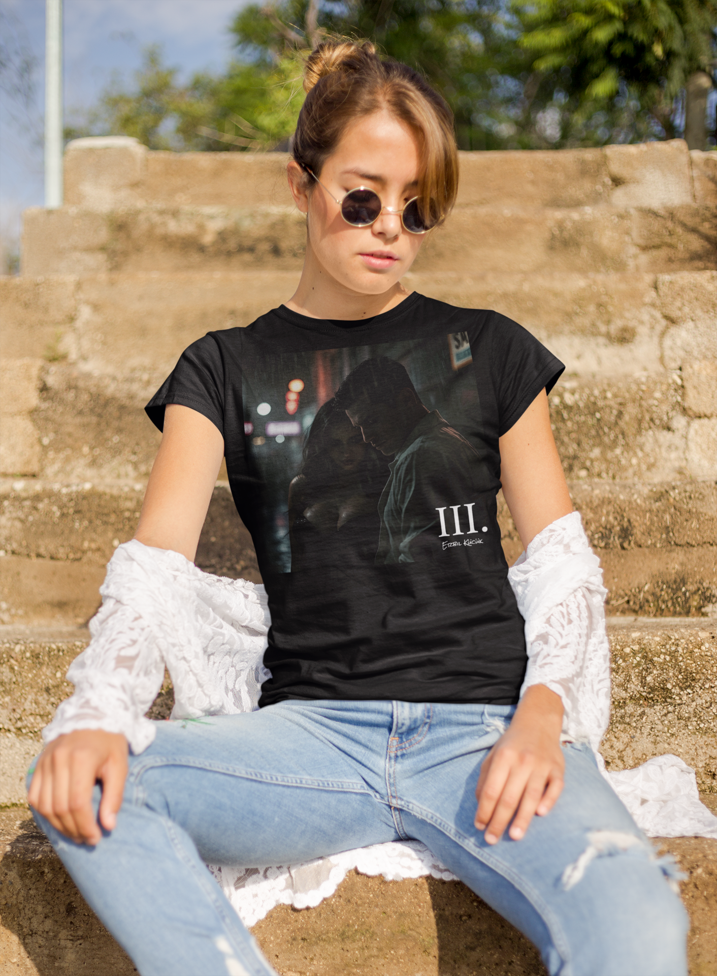 Graphic T-Shirt — Moody Night City Photo “Album Merch III.”