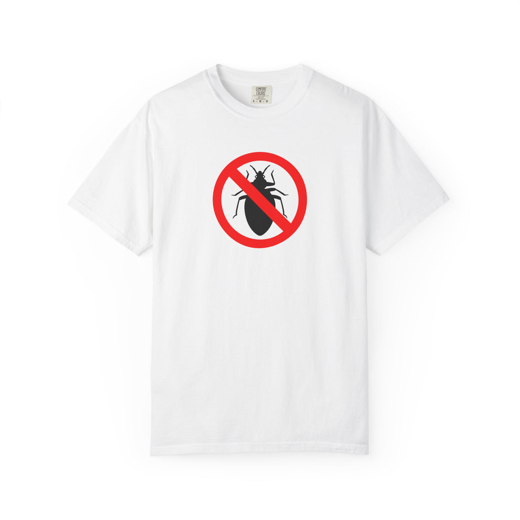 T‑Shirt — No Bugs Logo Tee (Bug Prohibition Symbol)