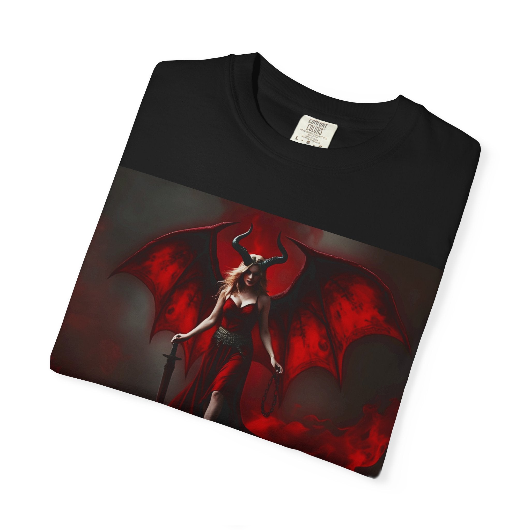 XIII Album Merch - Devil Illustration T-Shirt – Gothic Red Demon Art