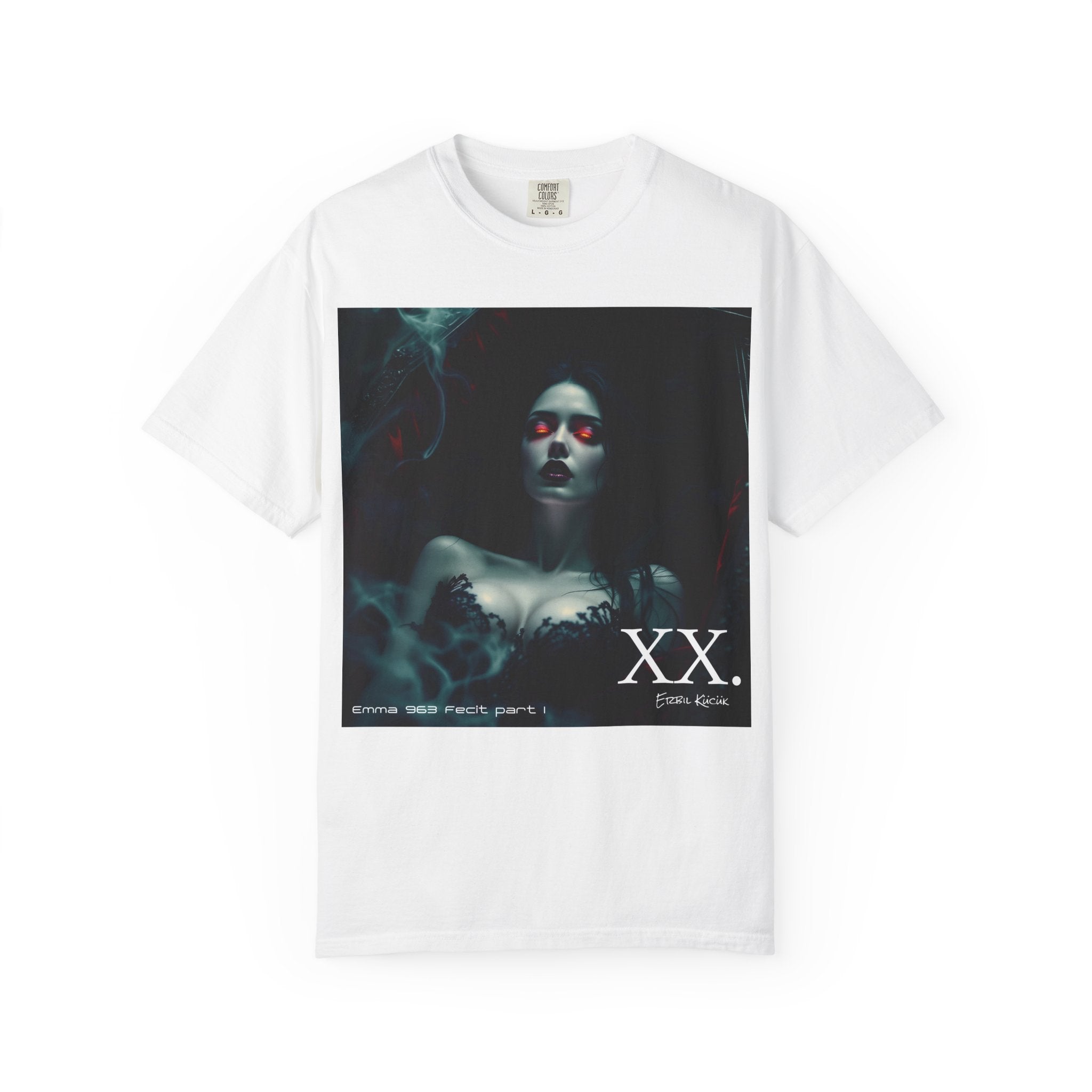 Gothic Night Portrait T‑Shirt — Album No. XX. Dark Aesthetic Merch