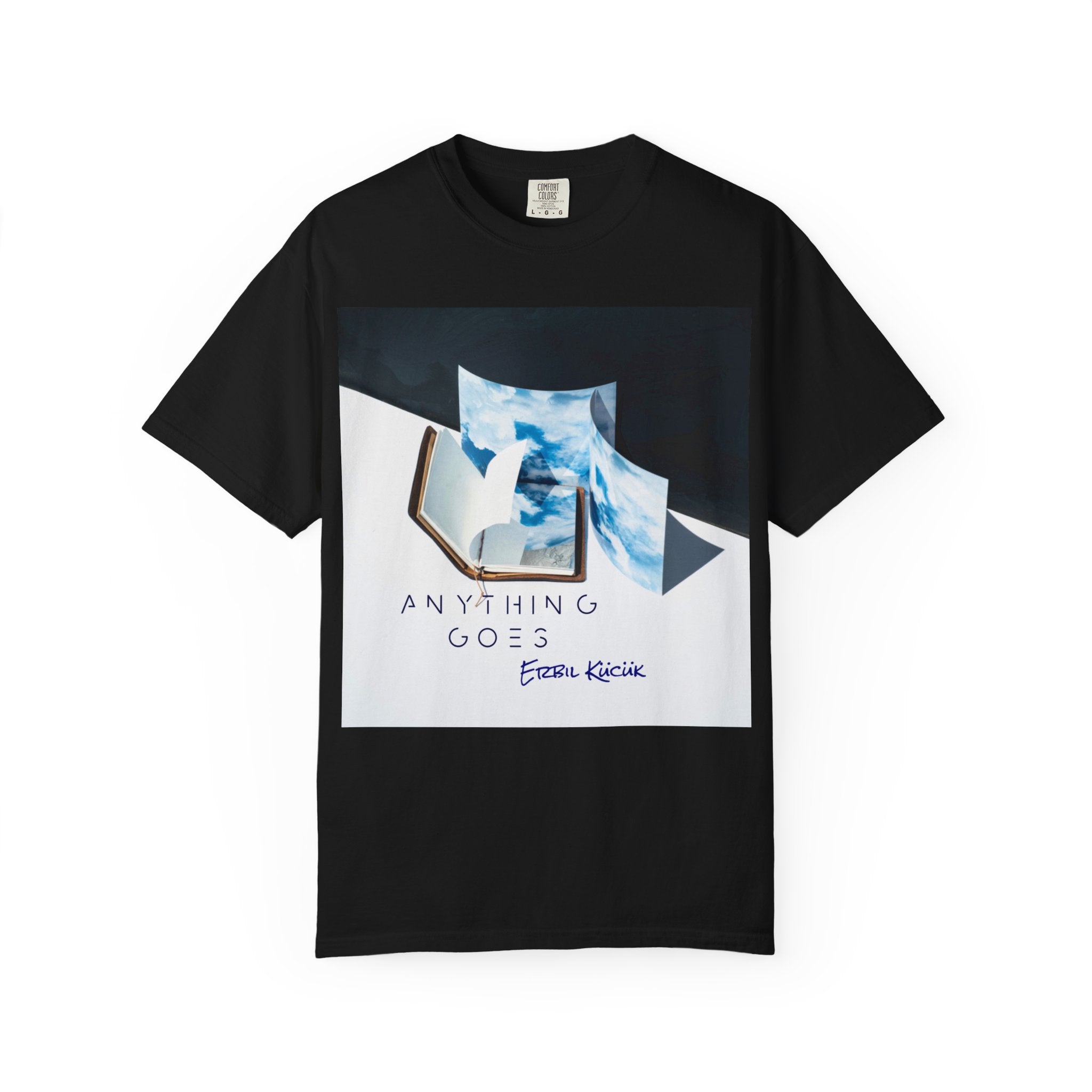 Unisex Garment-Dyed T-Shirt - 'Anything Goes' Print - Casual Summer Wear "Album Art"