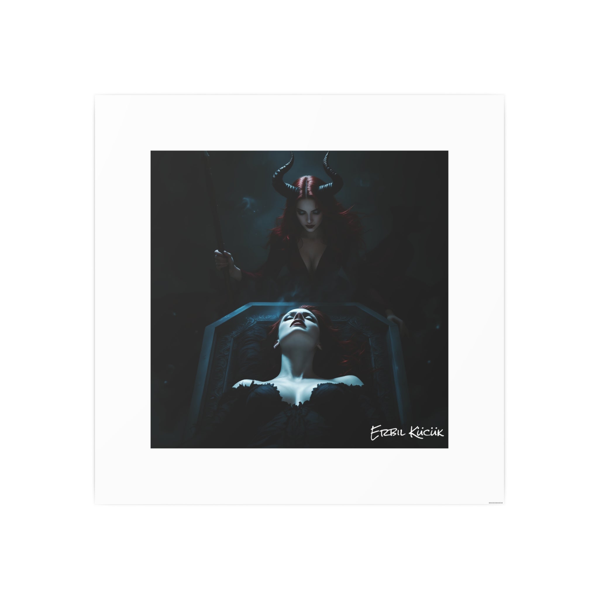 Dark Fantasy Photo Art Poster — 'Ritual of the Night' Gothic Wall Print