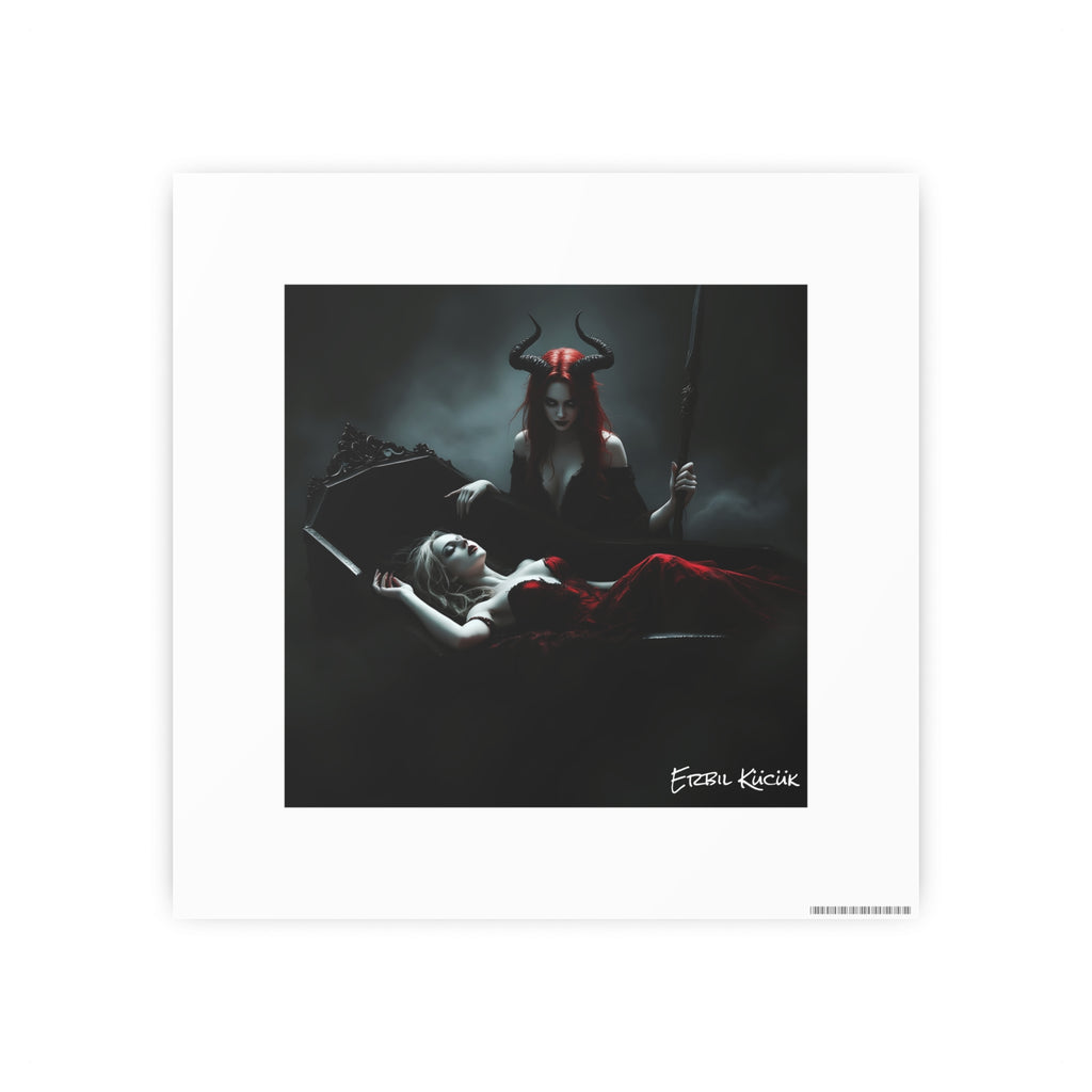 Dark Gothic Art Photo Print — 'Eternal Requiem' Paper Poster