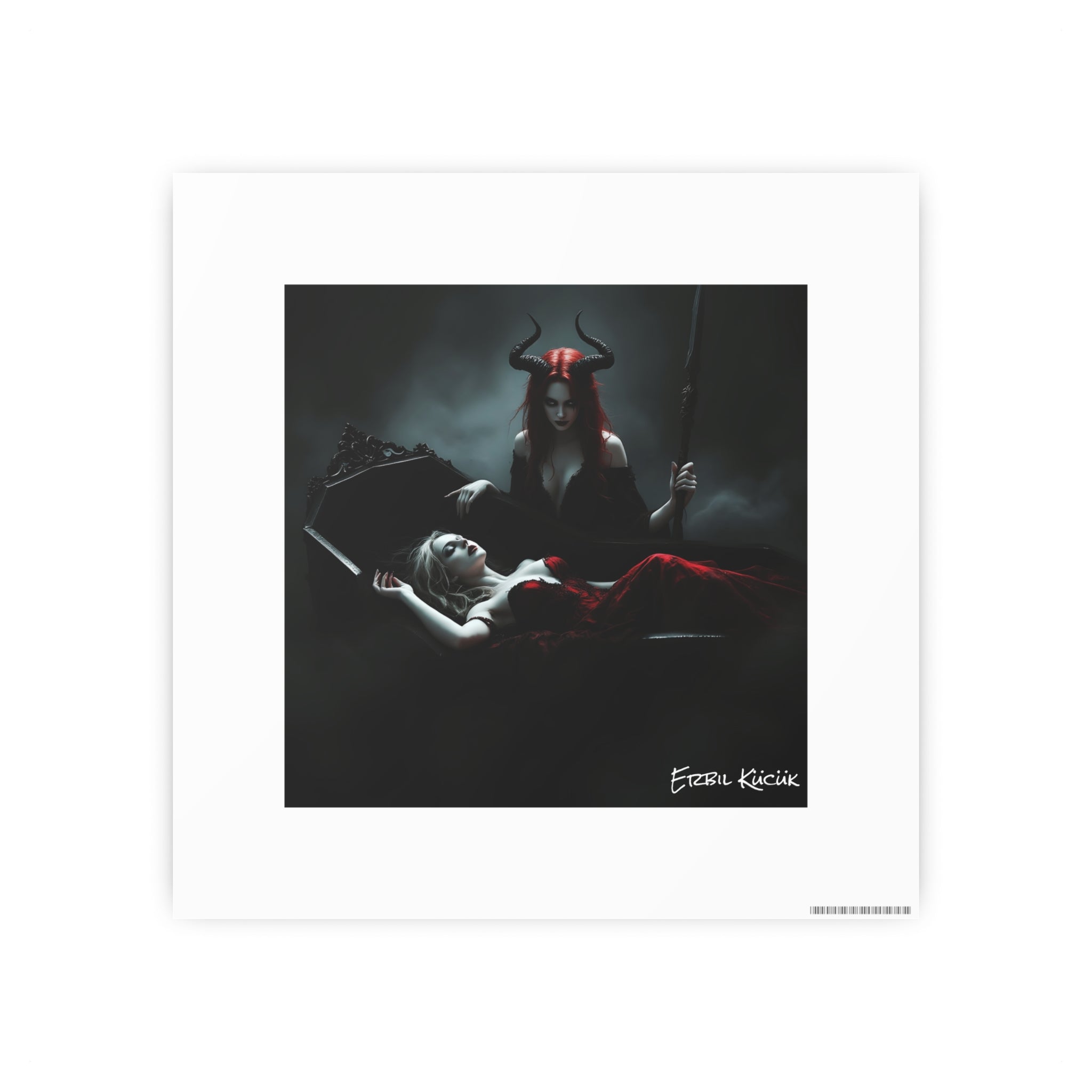 Dark Gothic Art Photo Print — 'Eternal Requiem' Paper Poster
