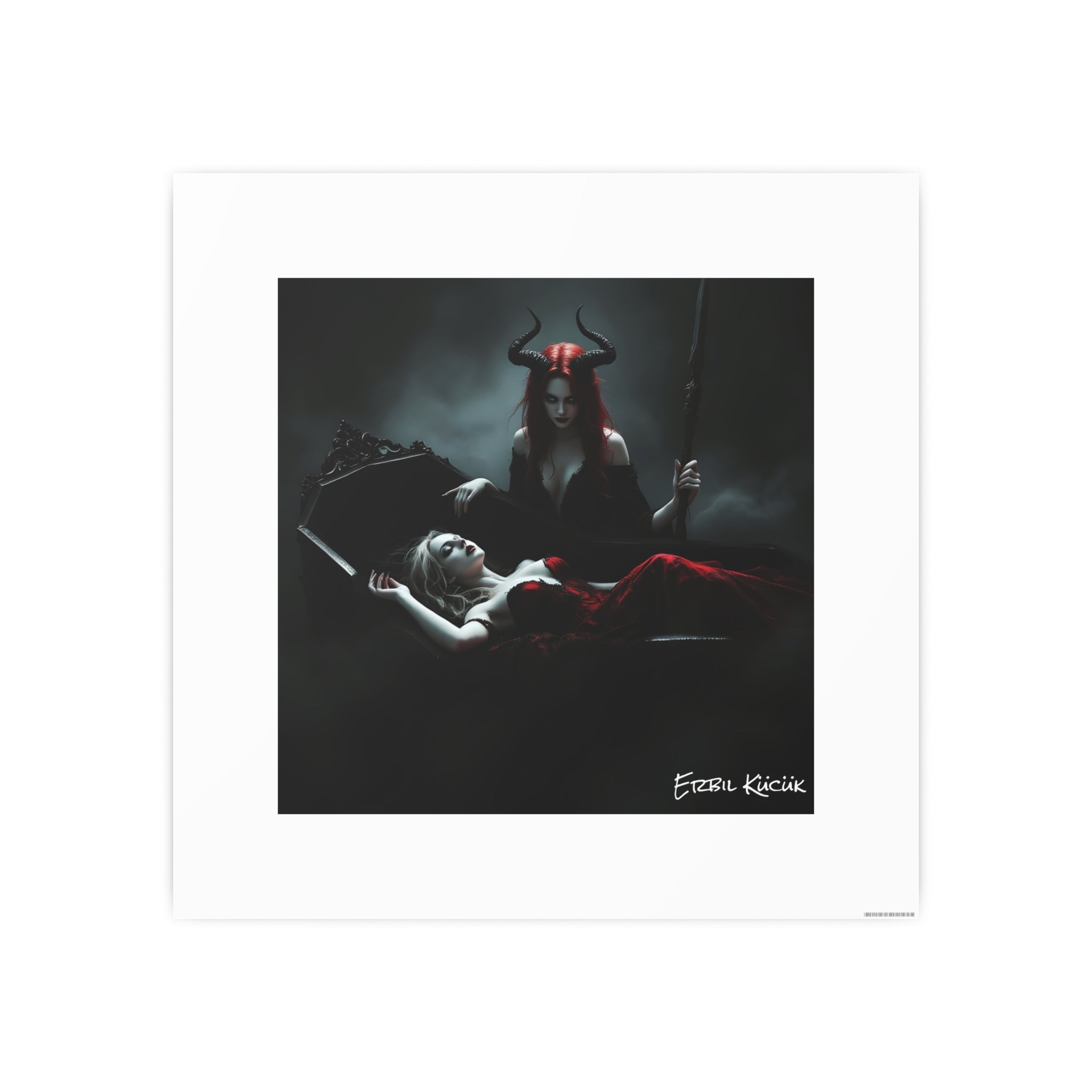 Dark Gothic Art Photo Print — 'Eternal Requiem' Paper Poster
