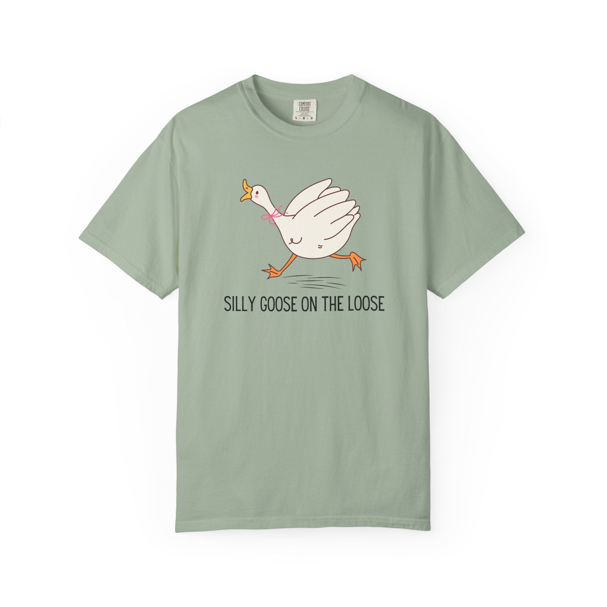 Silly Goose Tee — "Silly Goose on the Loose" Cute Cartoon Graphic T-Shirt