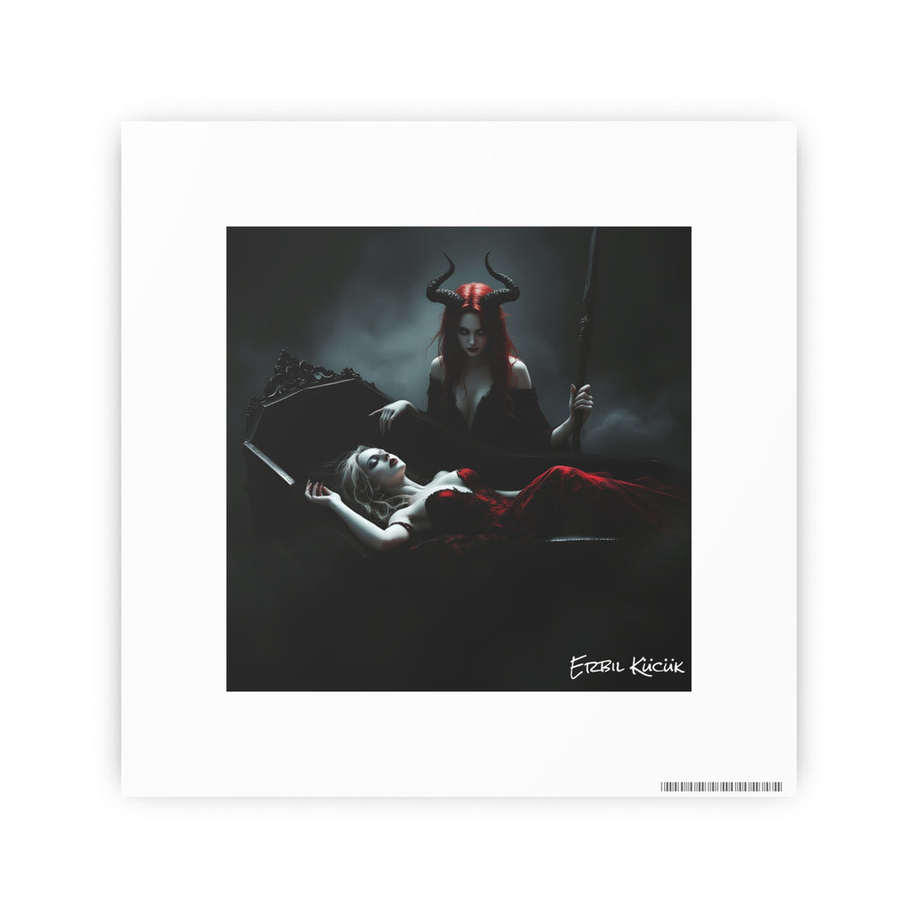 Dark Gothic Art Photo Print — 'Eternal Requiem' Paper Poster