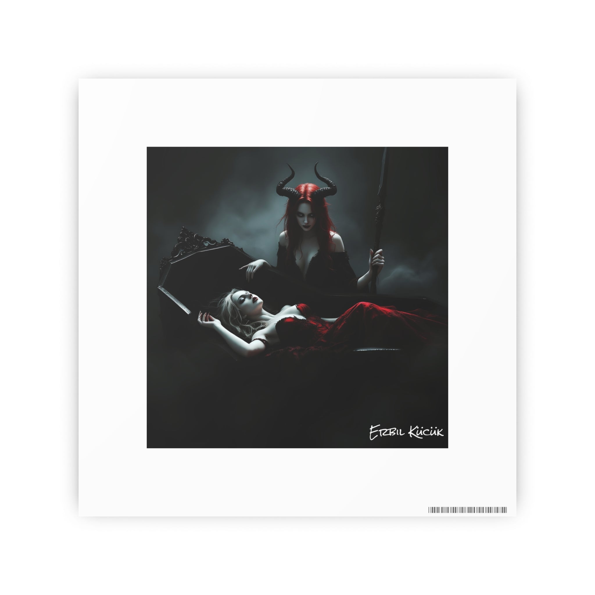 Dark Gothic Art Photo Print — 'Eternal Requiem' Paper Poster