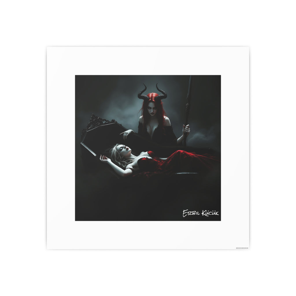 Dark Gothic Art Photo Print — 'Eternal Requiem' Paper Poster