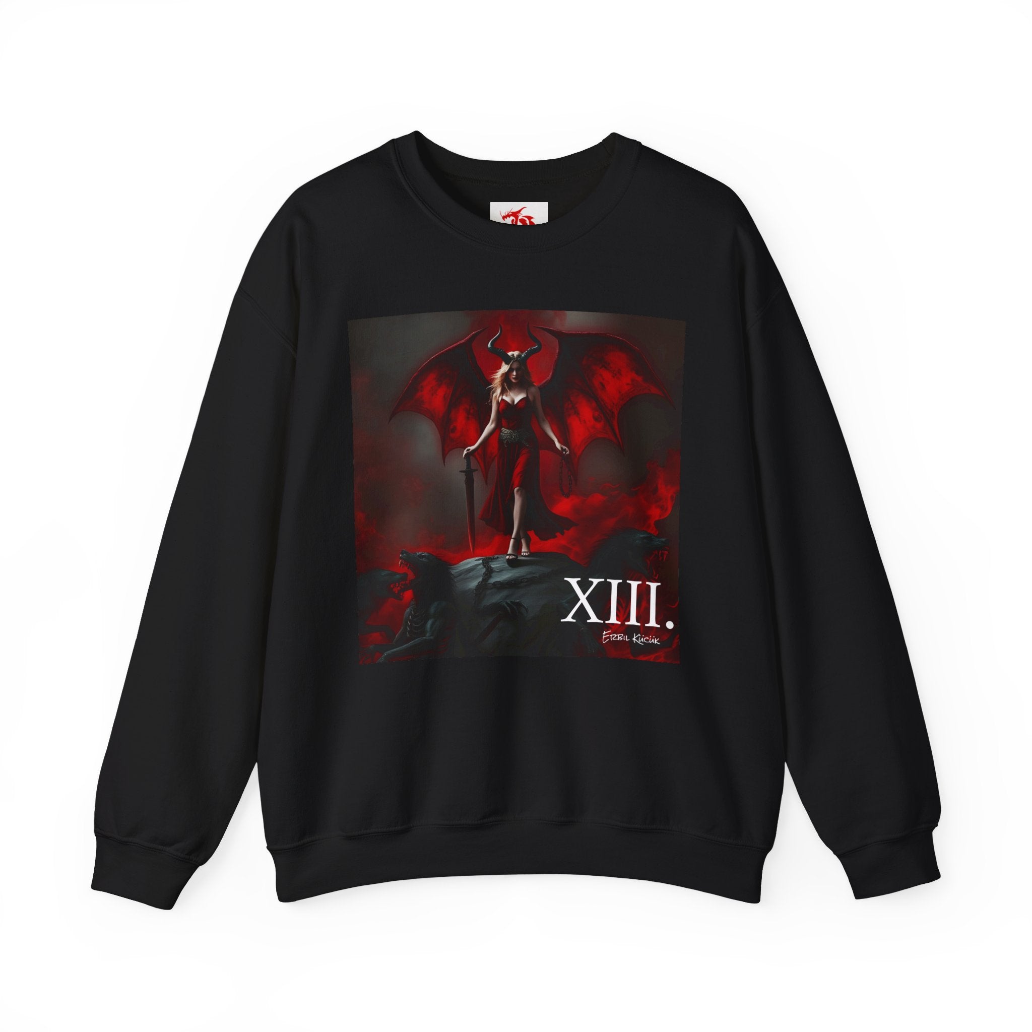 Crewneck Sweatshirt — Gothic Devil Artwork