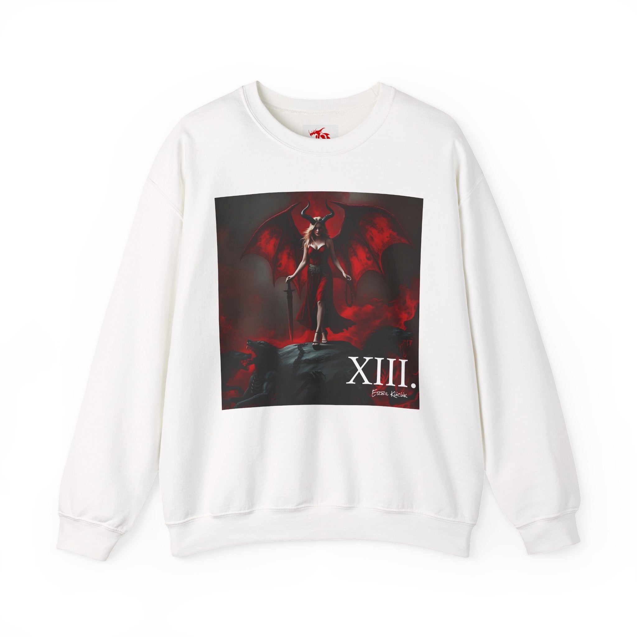 Crewneck Sweatshirt — Gothic Devil Artwork