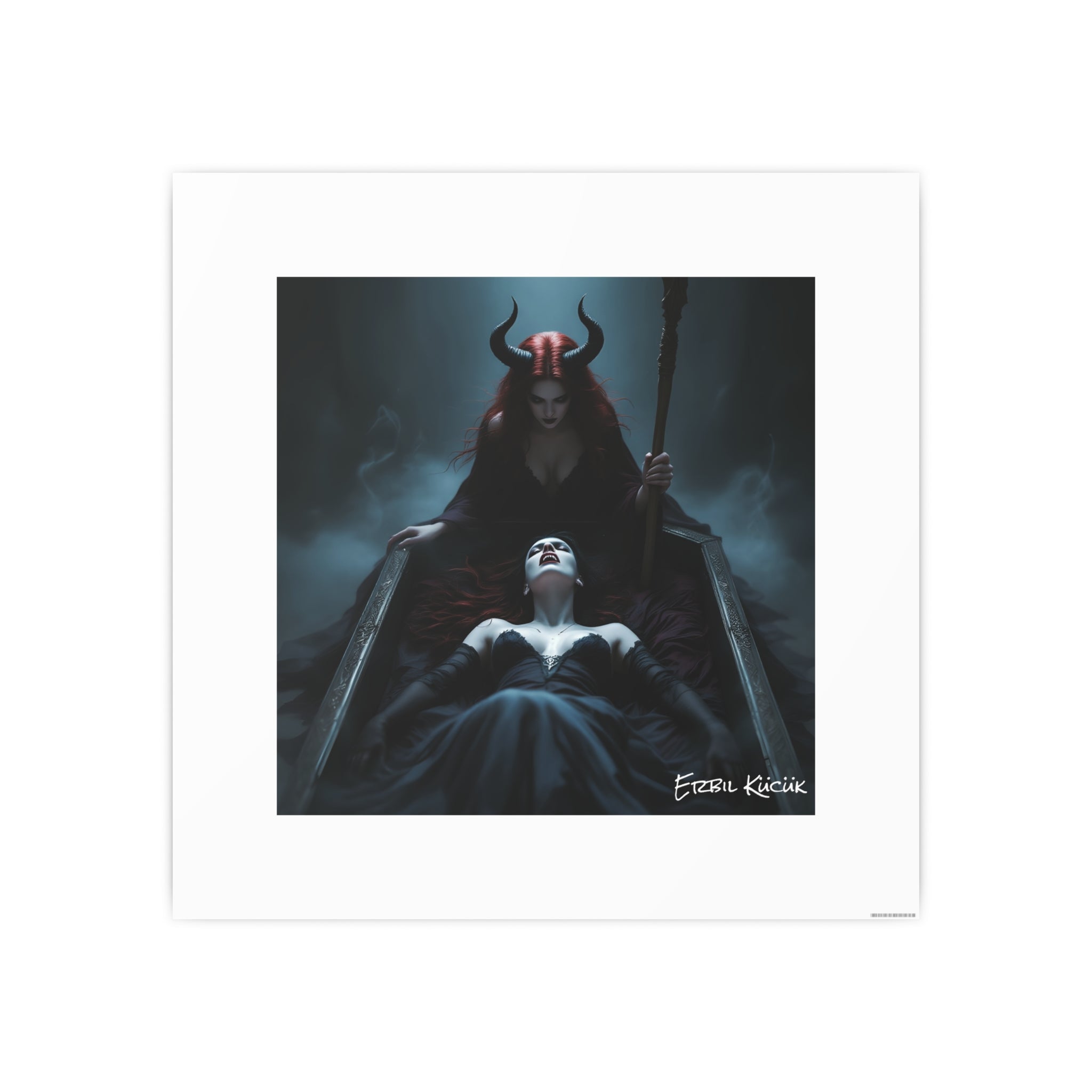 Dark Fantasy Art Poster — Queen of Shadows Photo Print