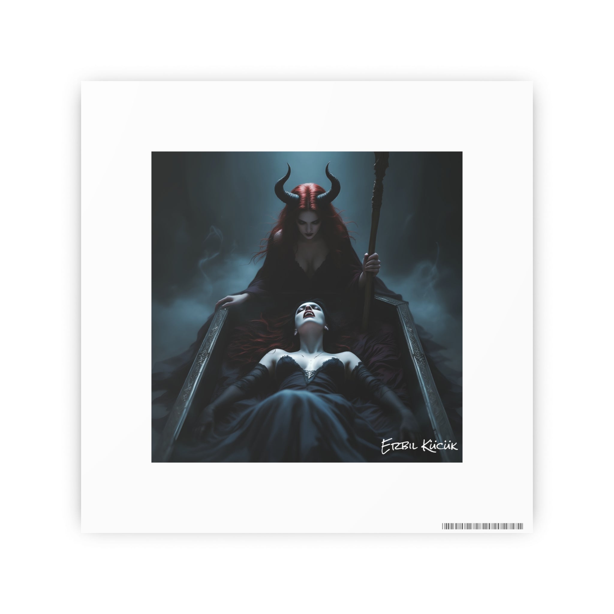 Dark Fantasy Art Poster — Queen of Shadows Photo Print