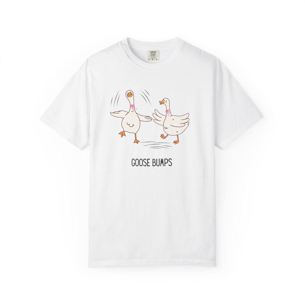 Goose Bumps T-Shirt — Cute Dancing Geese Graphic Tee