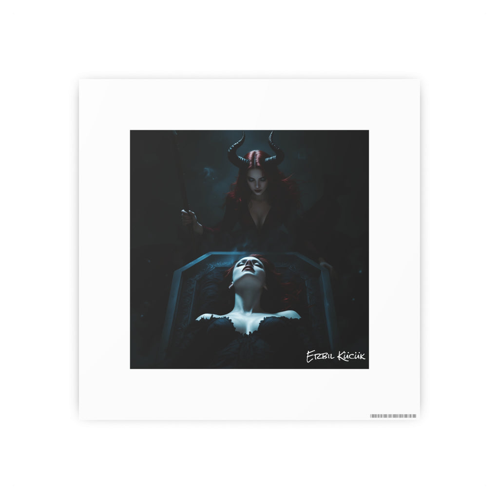 Dark Fantasy Photo Art Poster — 'Ritual of the Night' Gothic Wall Print