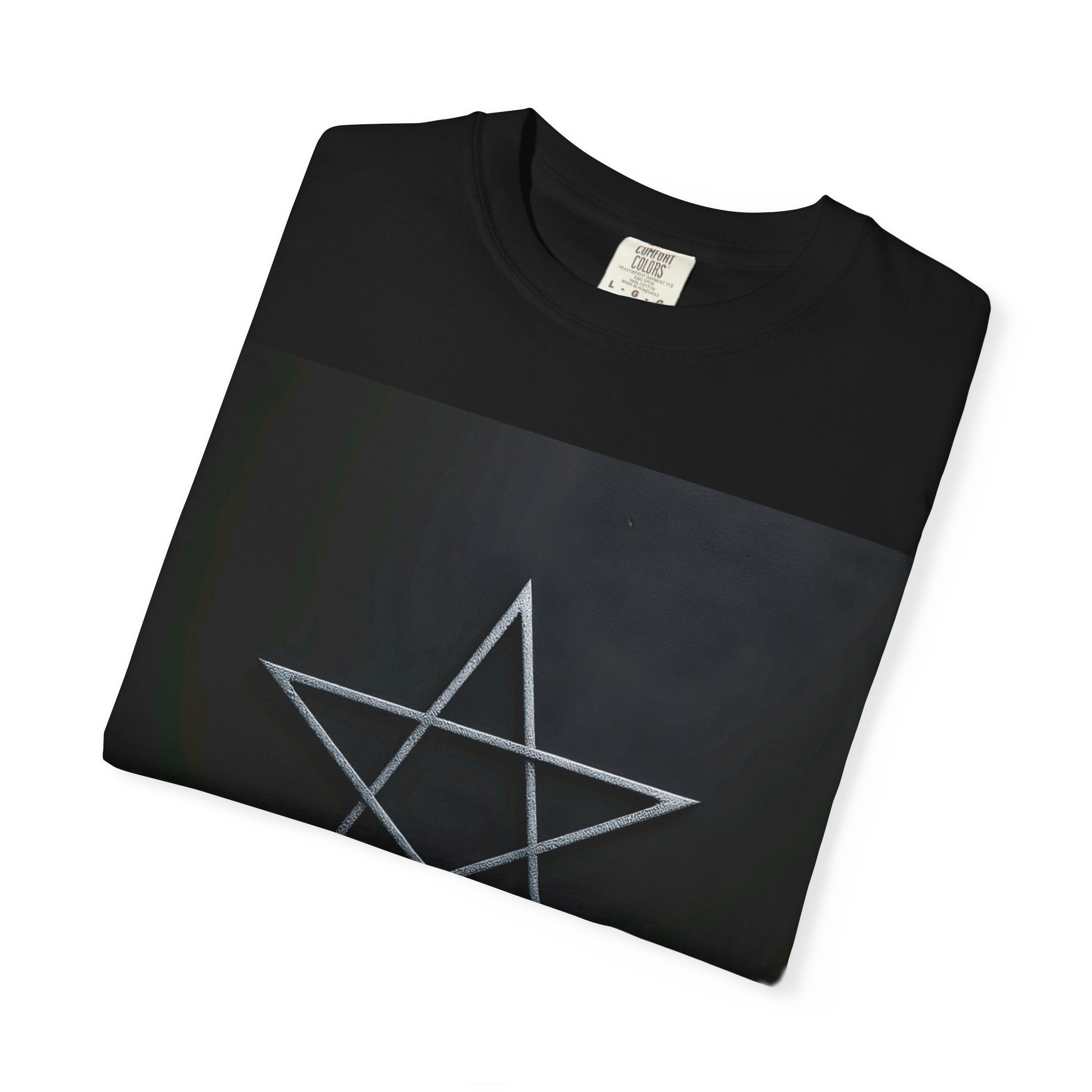 Pentagram Star T-Shirt — Minimal Geometric Graphic Tee