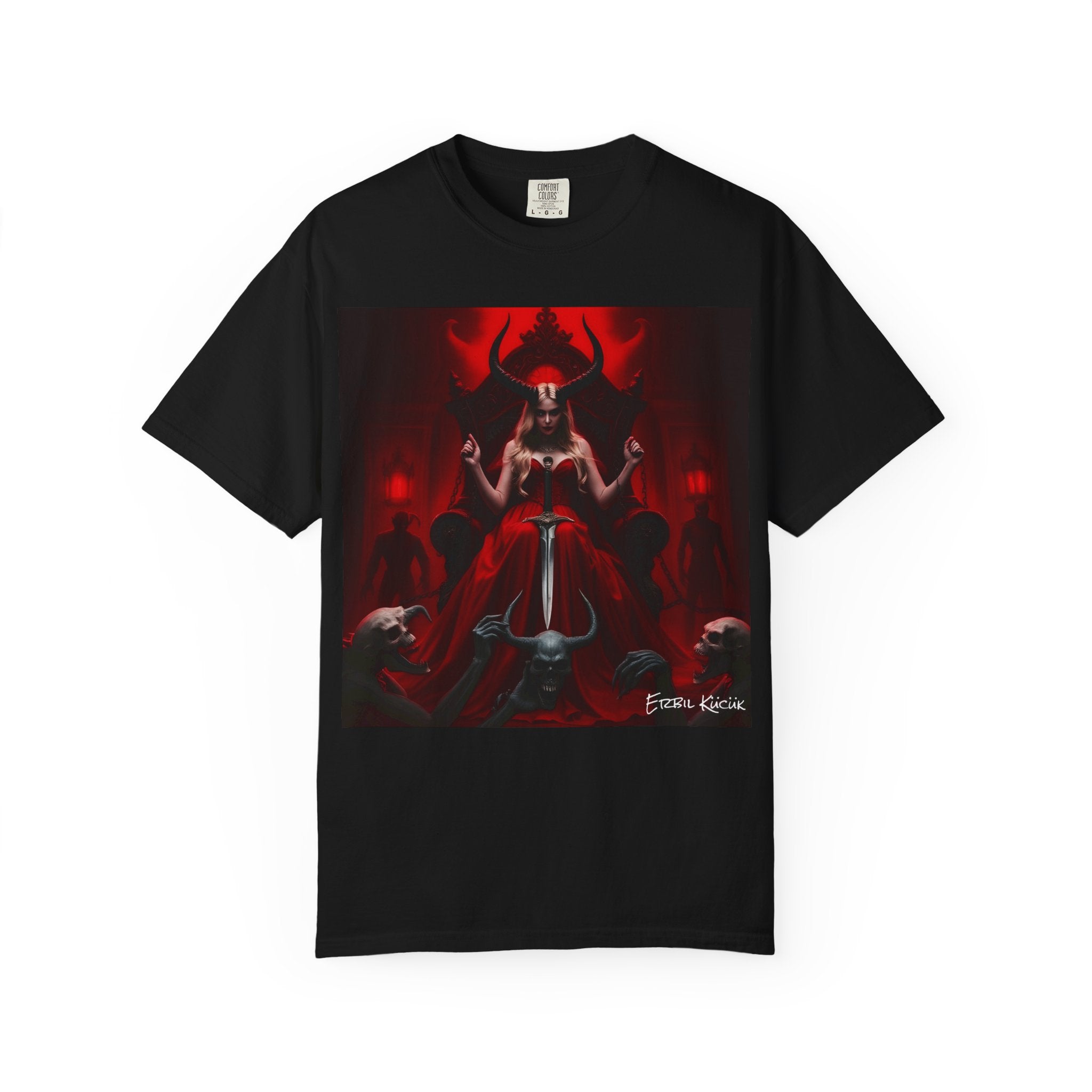 Graphic Goth T-Shirt — Dark Occult Queen Artwork