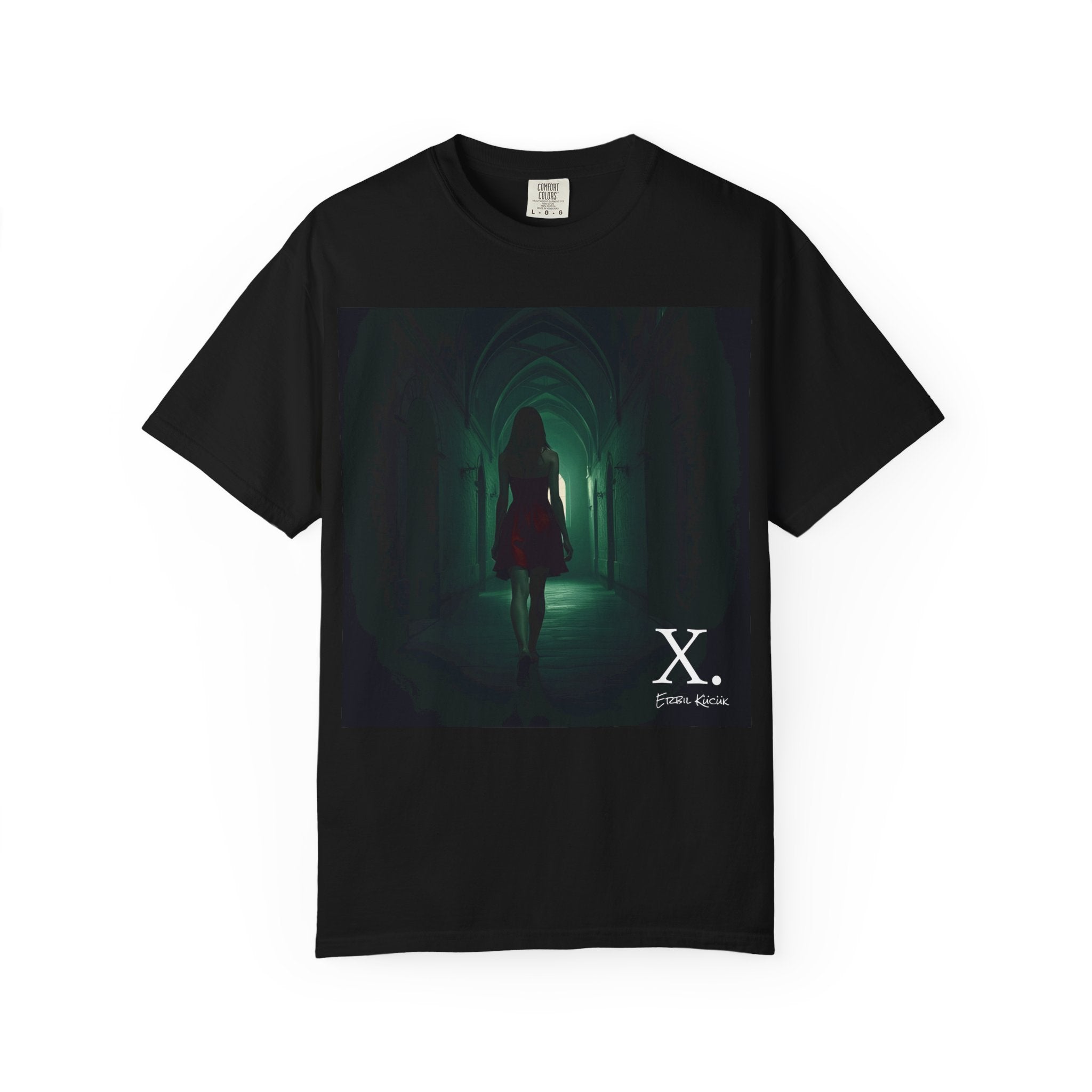 Horror Gothic T-Shirt — Album Art Merch - Shadowed Corridor 'X' Graphic Tee