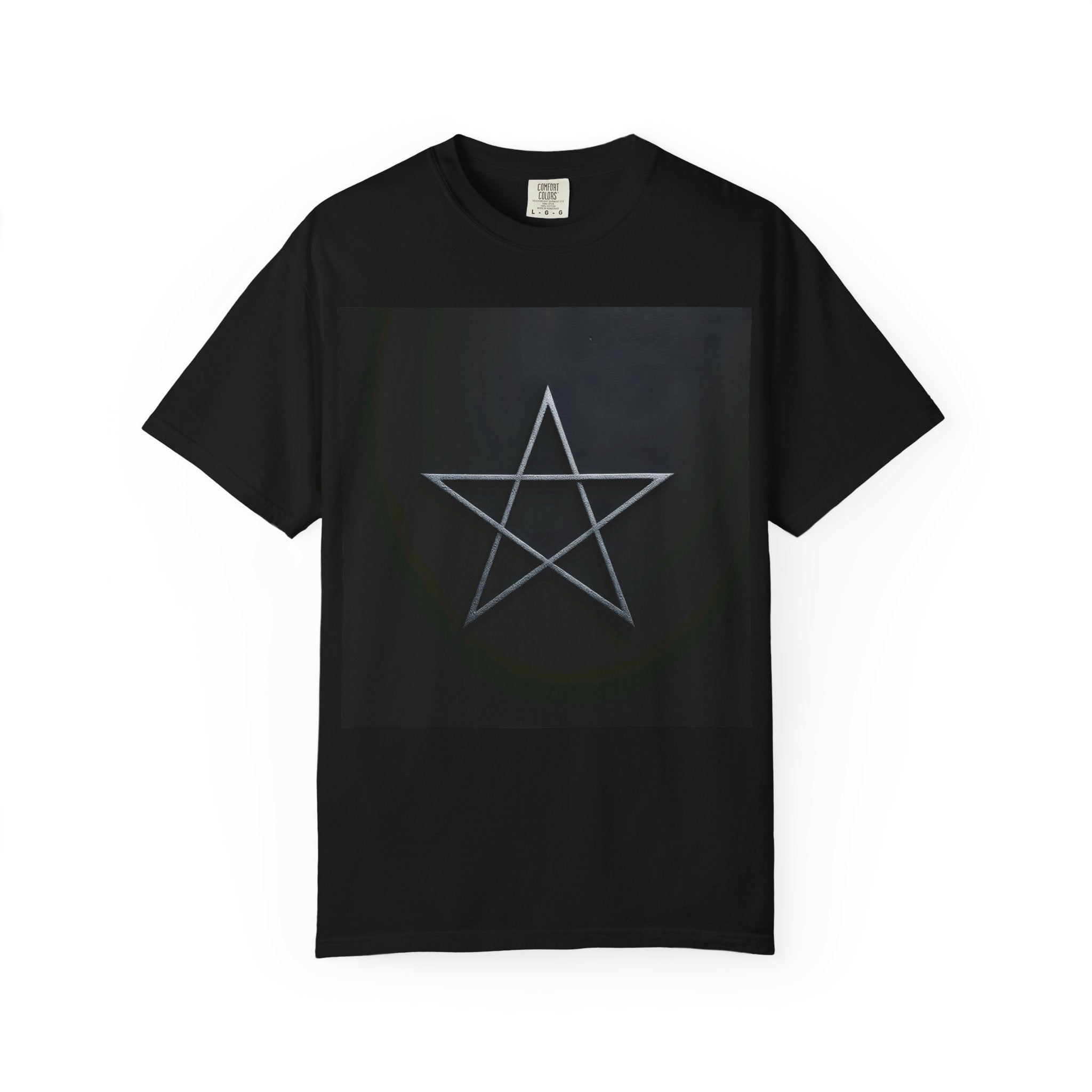 Pentagram Star T-Shirt — Minimal Geometric Graphic Tee
