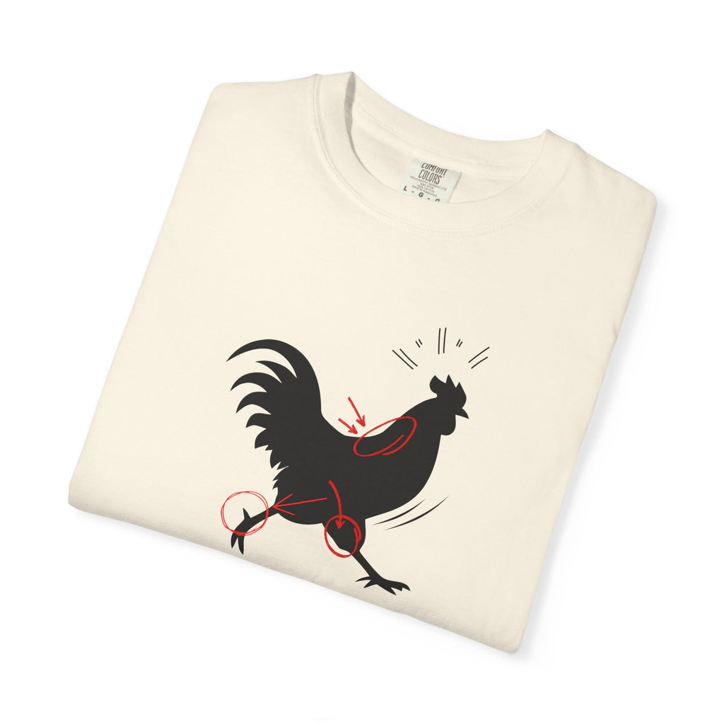 Rooster Silhouette T-Shirt — Bold Marching Rooster Graphic Tee